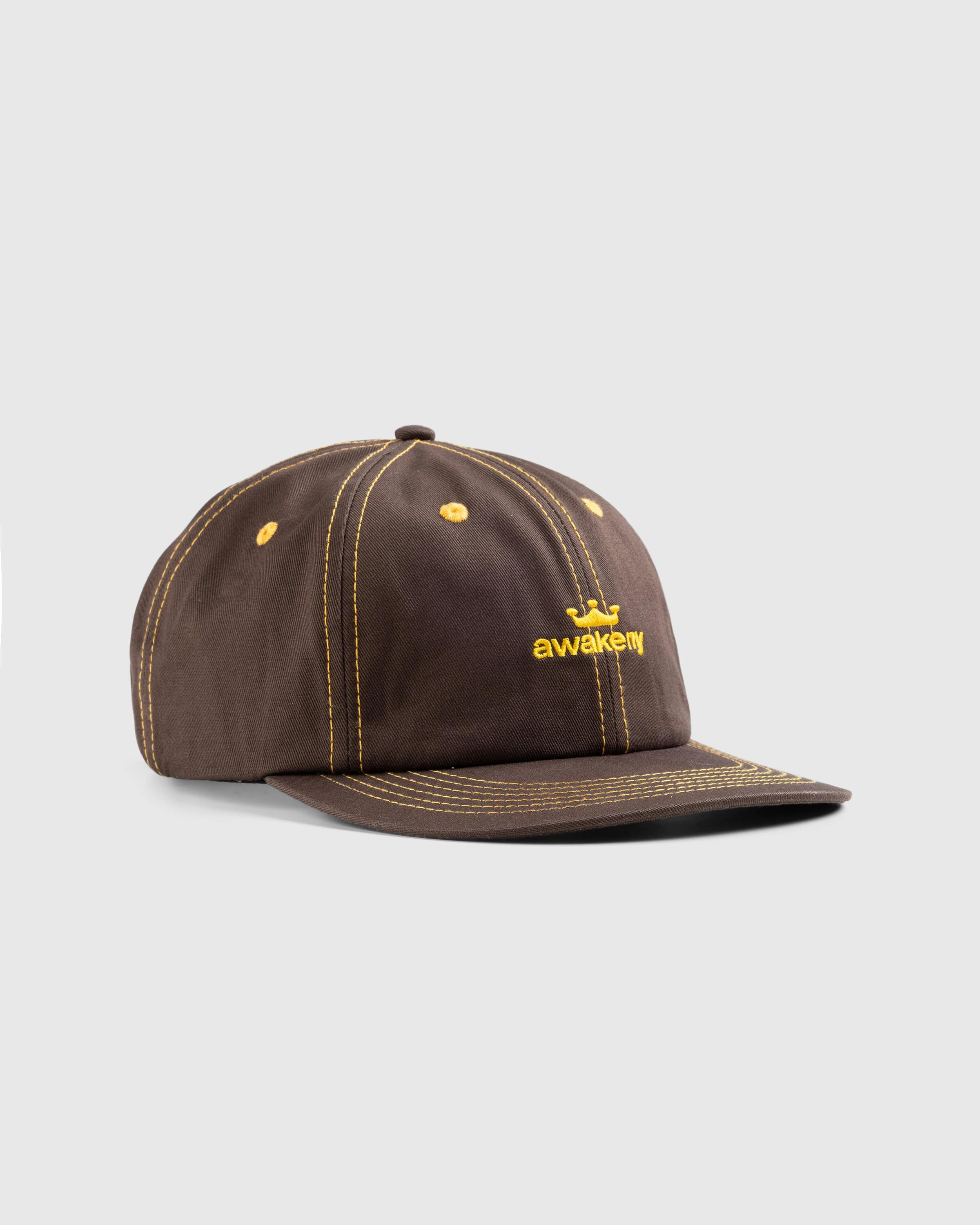 Awake NY – Crown Logo 6-Panel Hat Brown - Caps - Brown - Image 1