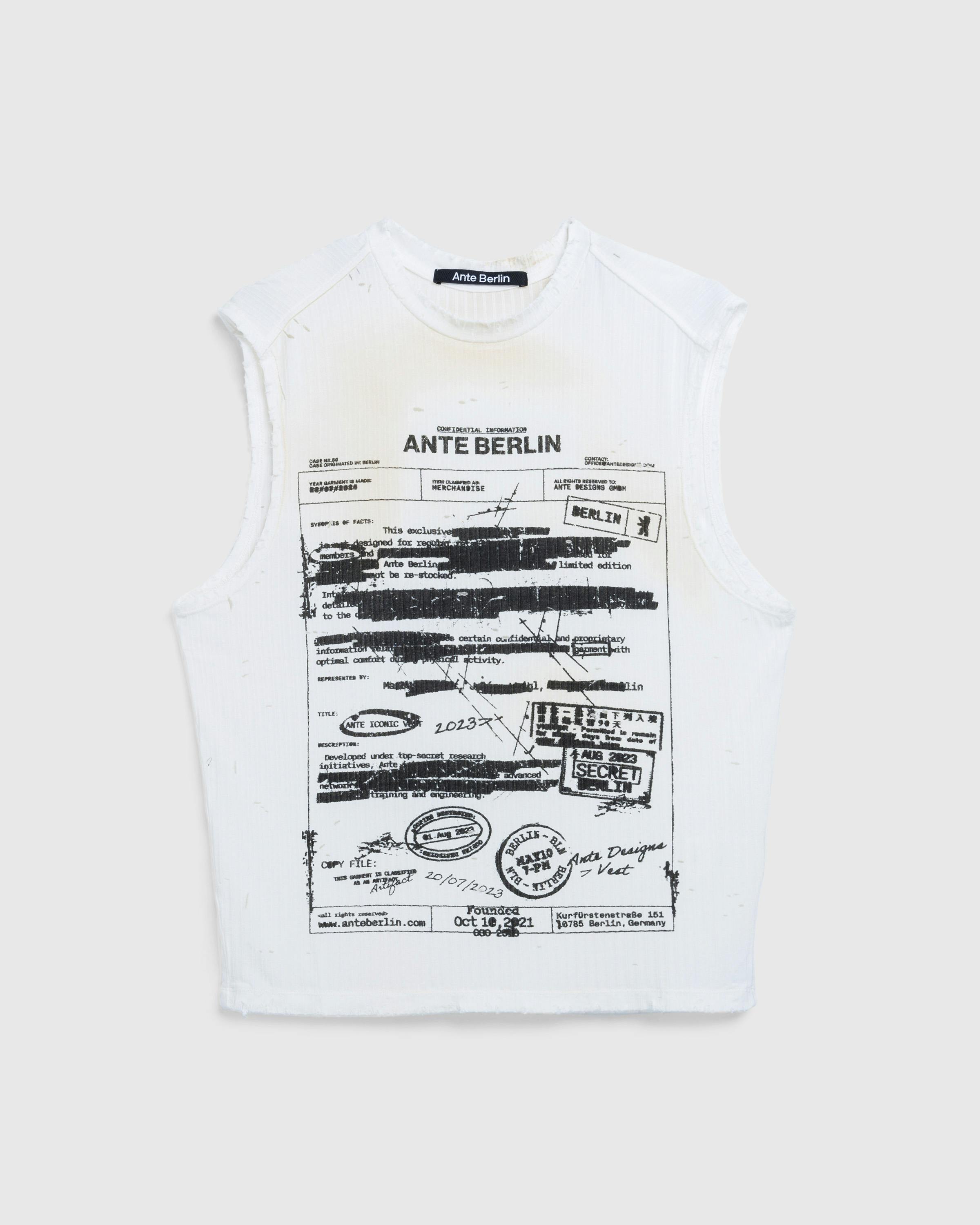 Ante – Iconic Vest Off-White - Vests - White - Image 1