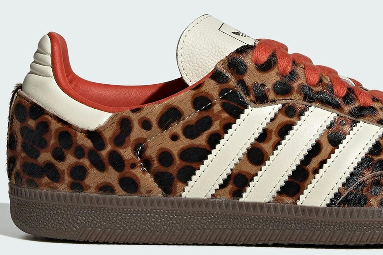 leopard print adidas Samba sneaker