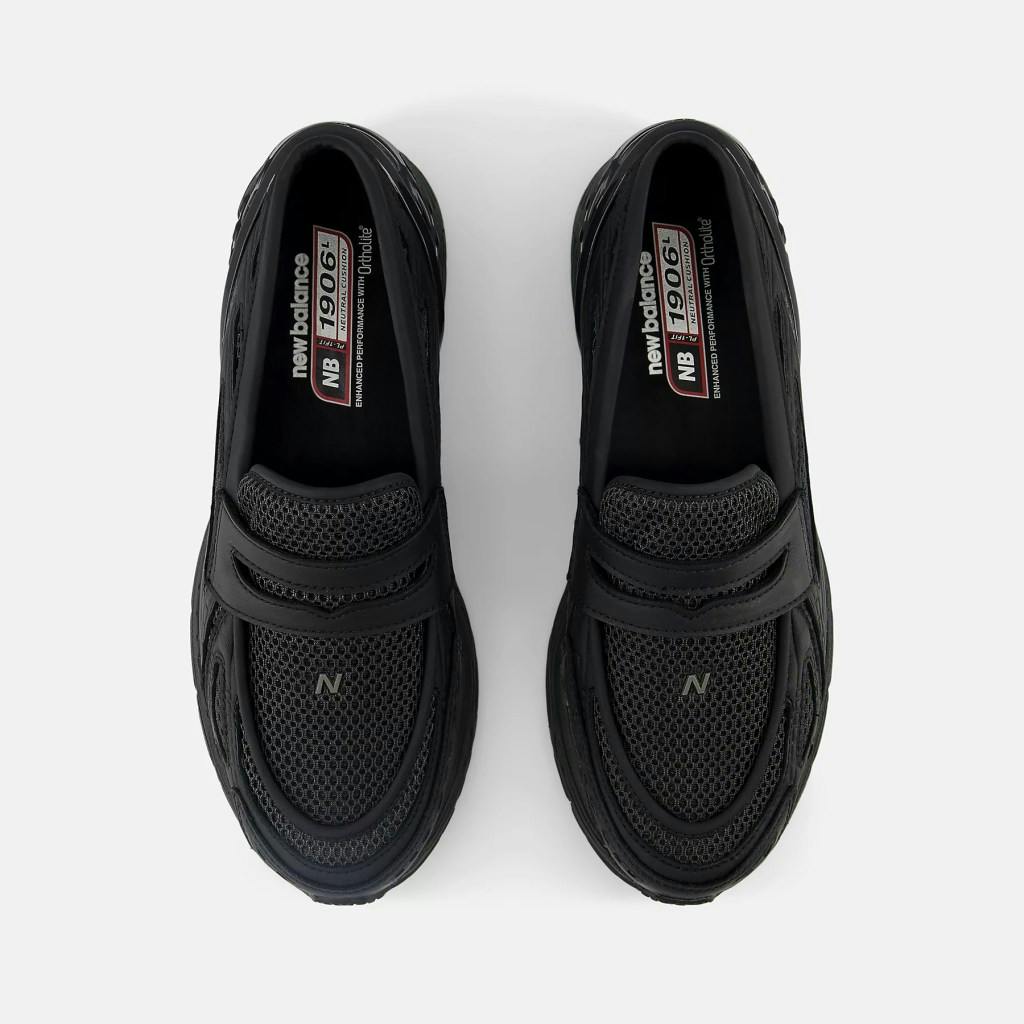 New Balance black loafer