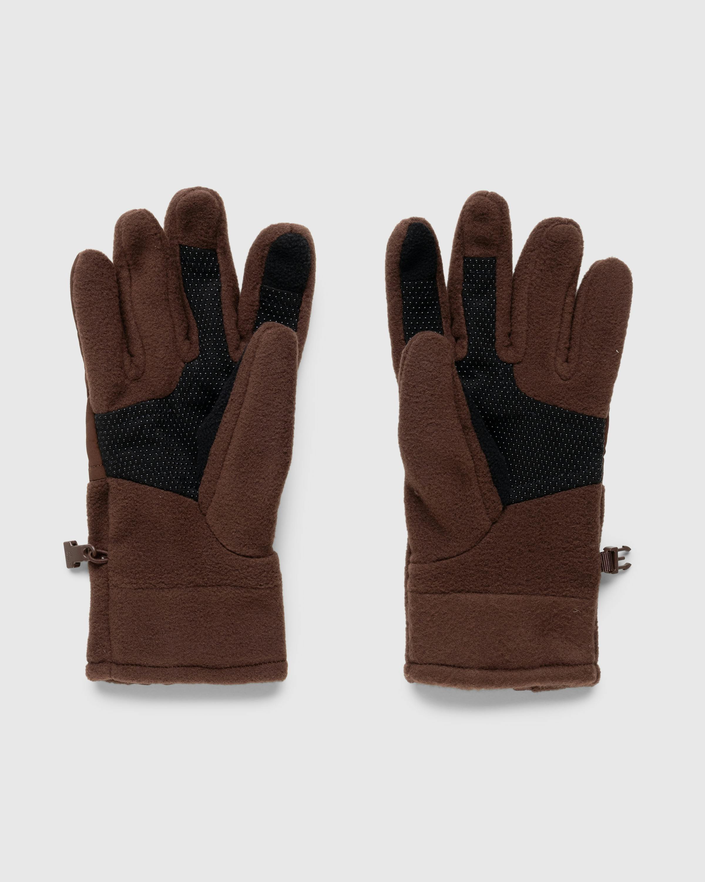 The North Face x SKIMS – Retro Denali Fleece Glove - 5 Finger - Brown - Image 4