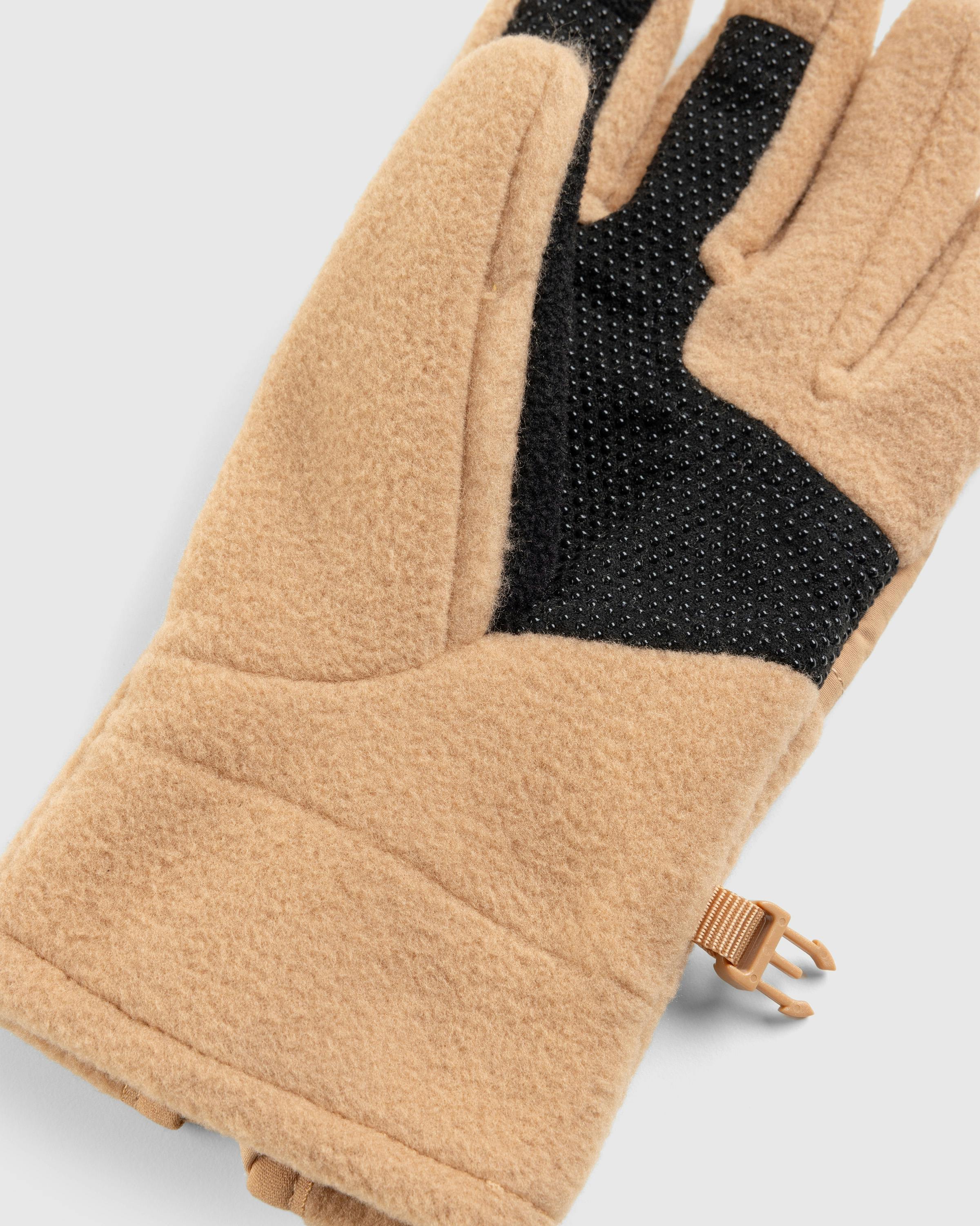 The North Face x SKIMS – Retro Denali Fleece Glove - 5 Finger - Beige - Image 6