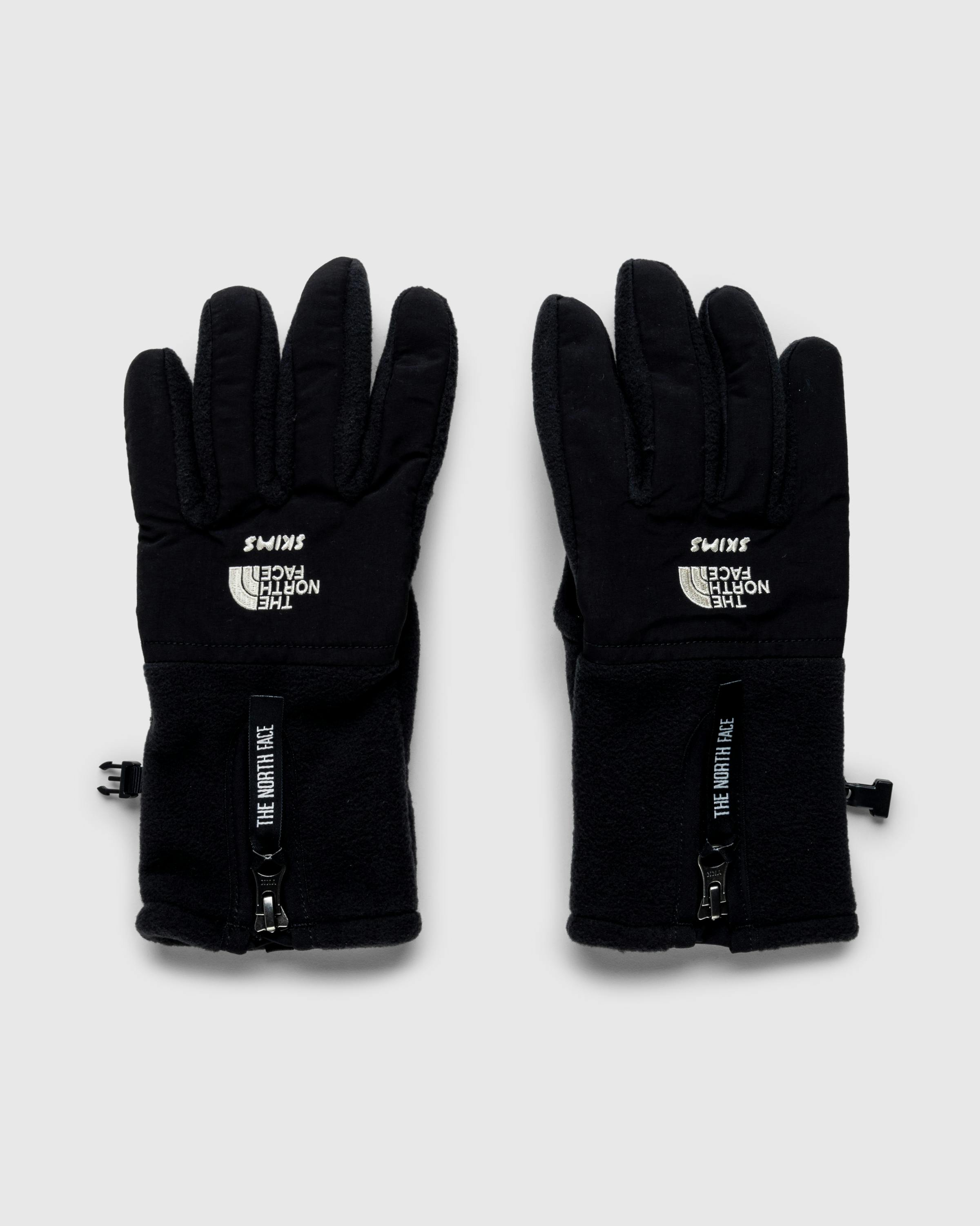 The North Face x SKIMS – Retro Denali Fleece Glove - 5 Finger - Black - Image 1