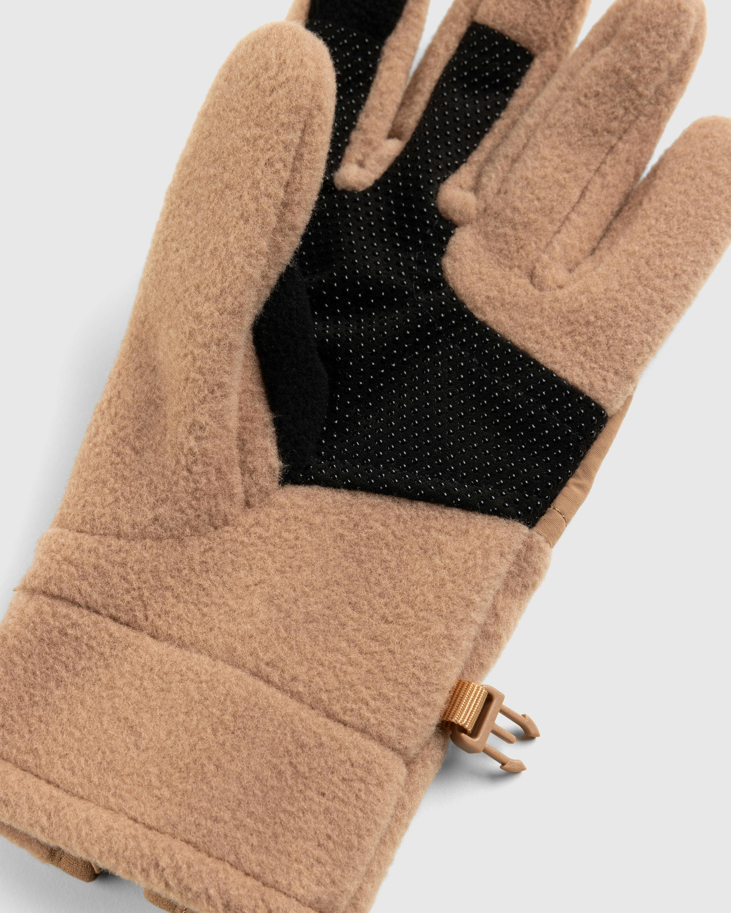 The North Face x SKIMS – Retro Denali Fleece Glove - 5 Finger - Brown - Image 5