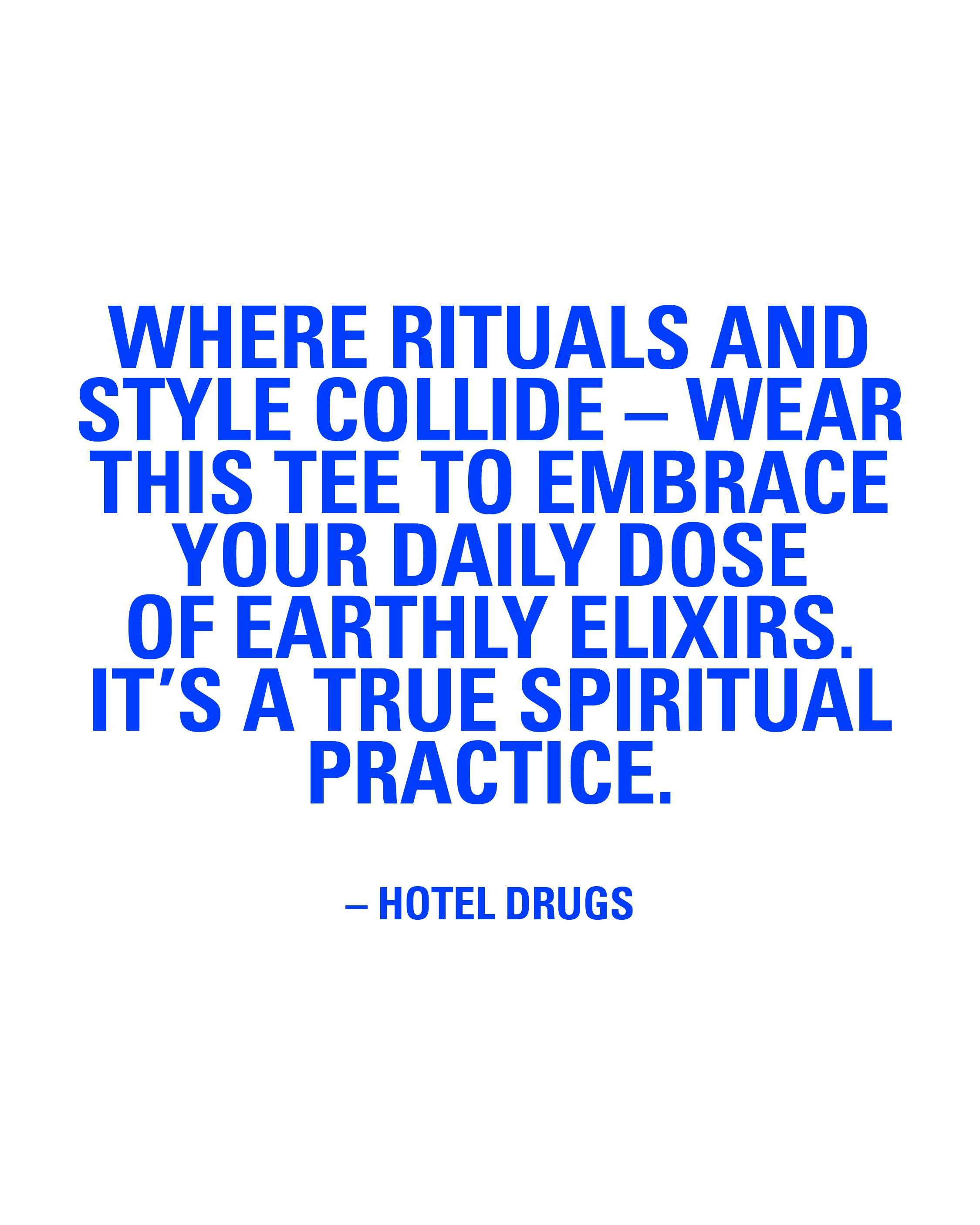 Space Available Studio x Hotel Drugs – Earthily Elixirs T-Shirt - T-Shirts - White - Image 3