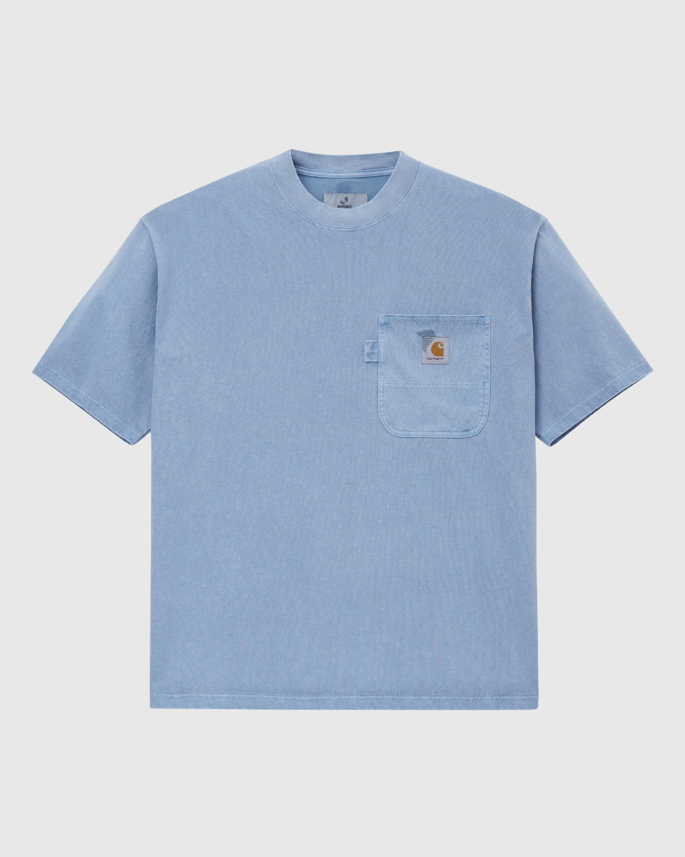 Carhartt WIP x Invincible – S/S Pigment Dyed T-Shirt - Tees - Blue - Image 1