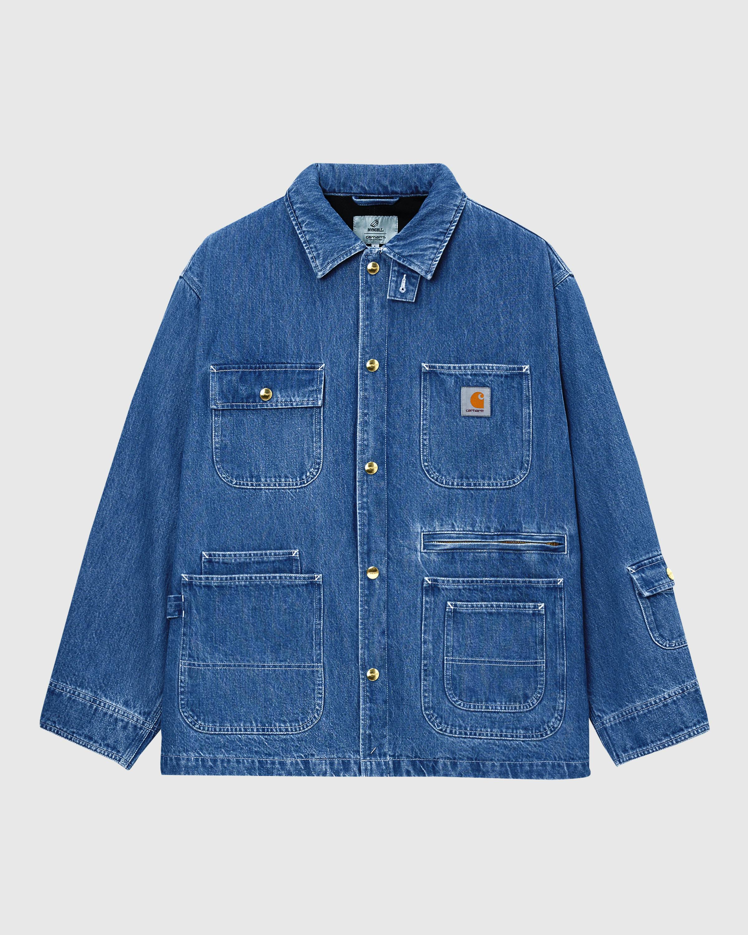 Carhartt WIP x Invincible – Denim Chore Coat Max - Denim Jackets - Blue - Image 1