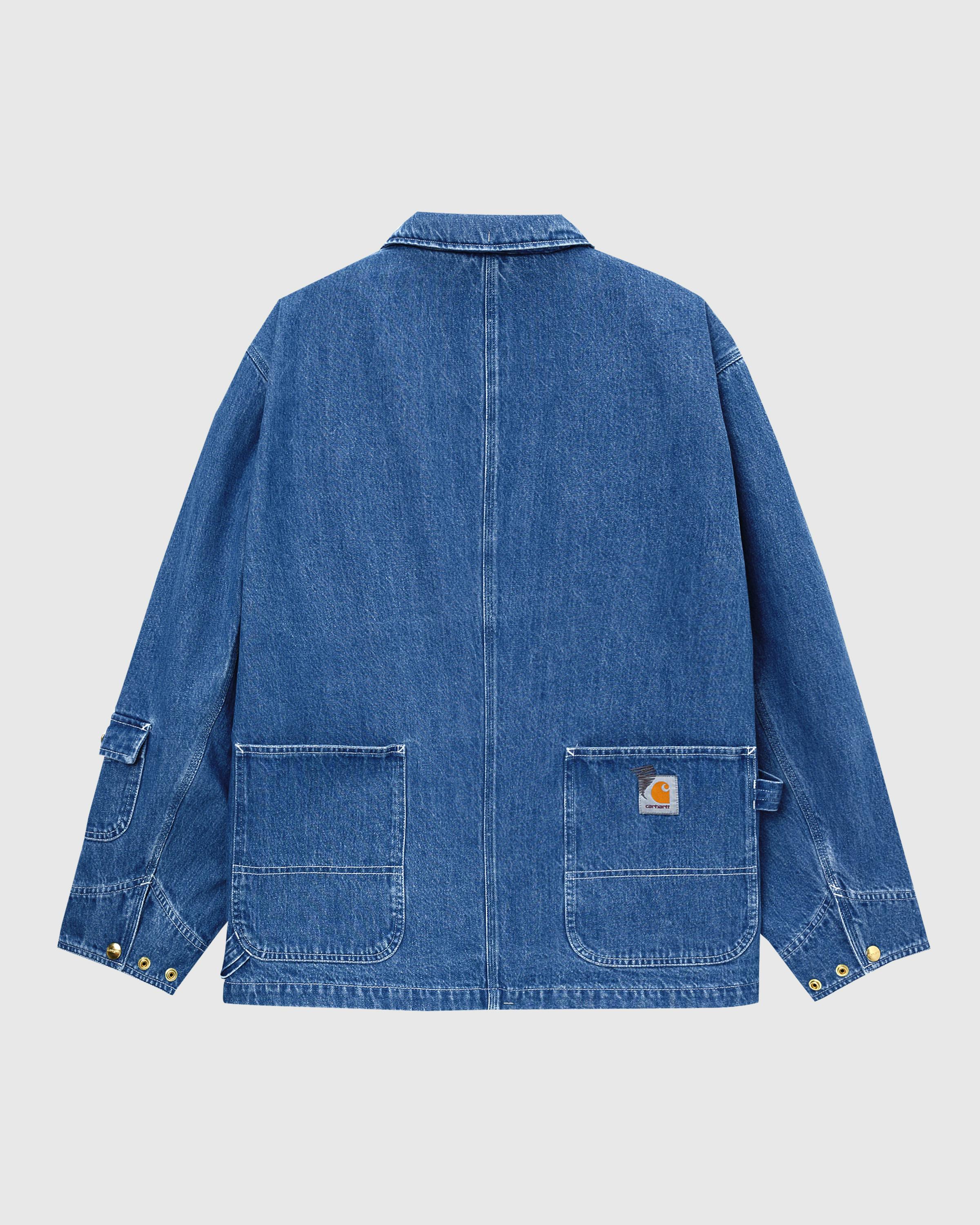 Carhartt WIP x Invincible – Denim Chore Coat Max - Denim Jackets - Blue - Image 4