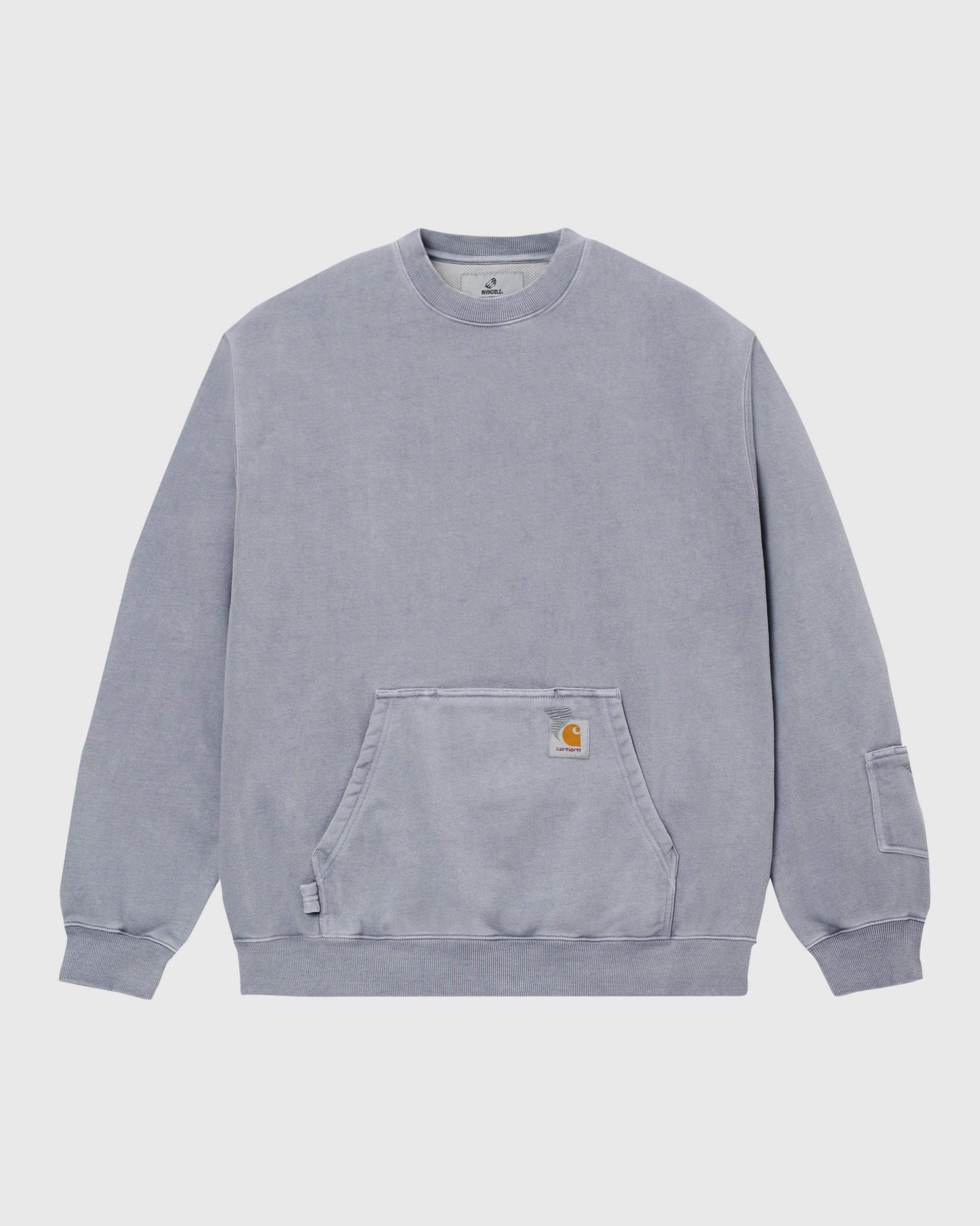 Carhartt WIP x Invincible – Pigment Dyed Sweatshirt - Crewnecks - Grey - Image 1