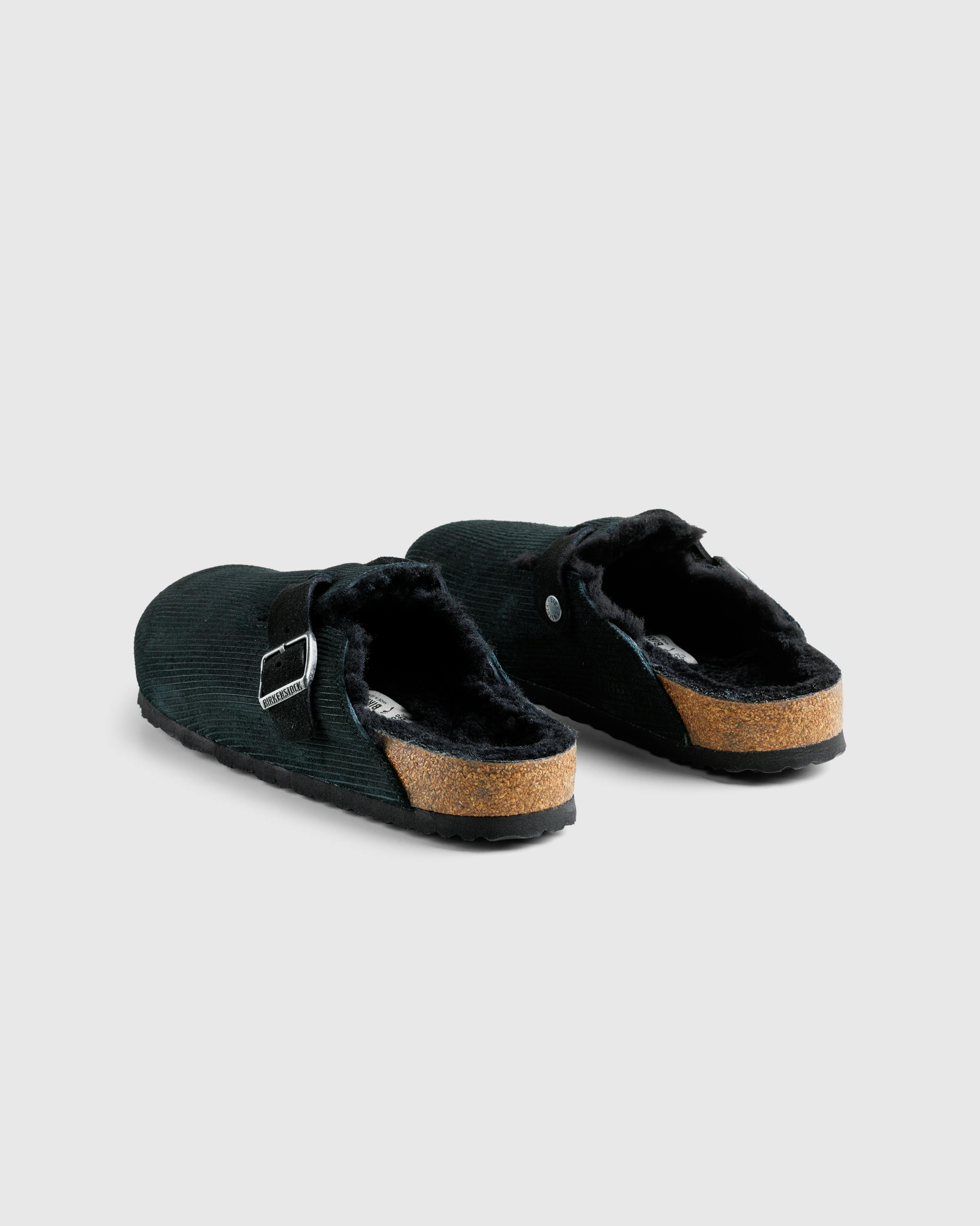 Birkenstock – Boston Teddy Corduroy Black - Mules - Yellow - Image 4