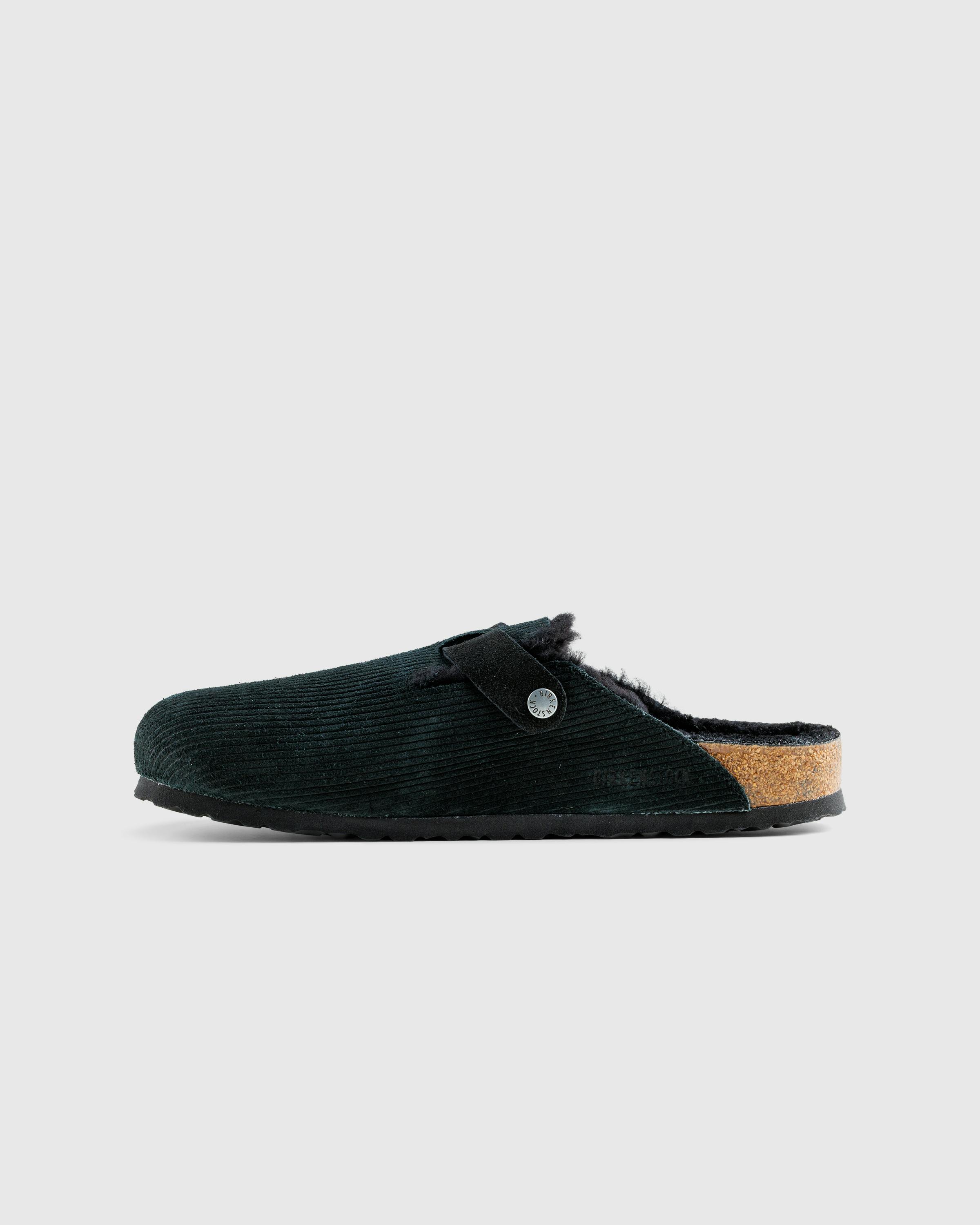 Birkenstock – Boston Teddy Corduroy Black - Mules - Yellow - Image 2