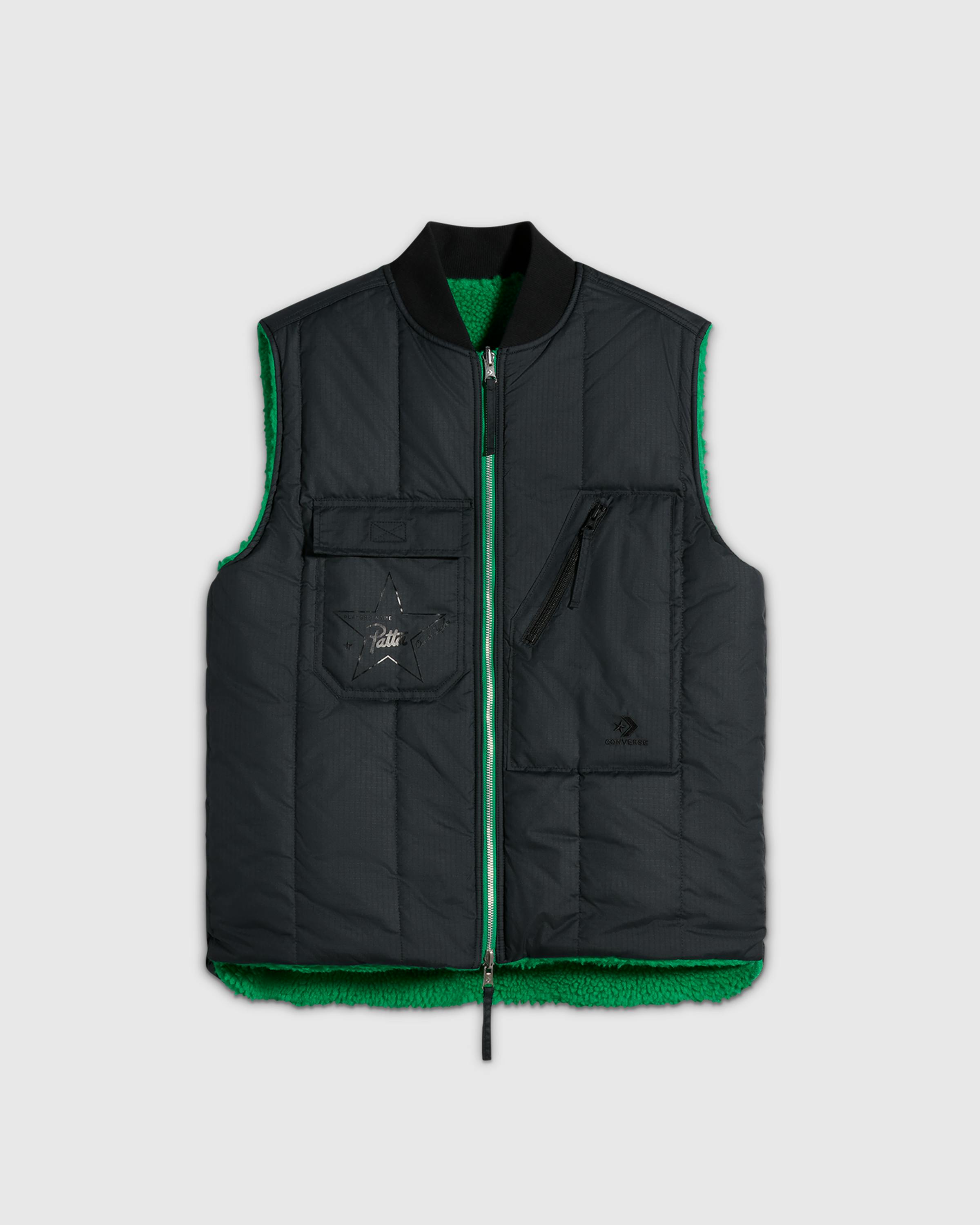 Converse x Patta – Reversible Graphic Vest - Vests - Green - Image 1