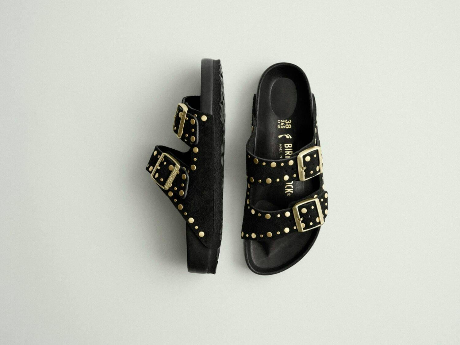 birkenstock riveted studded clog sandals