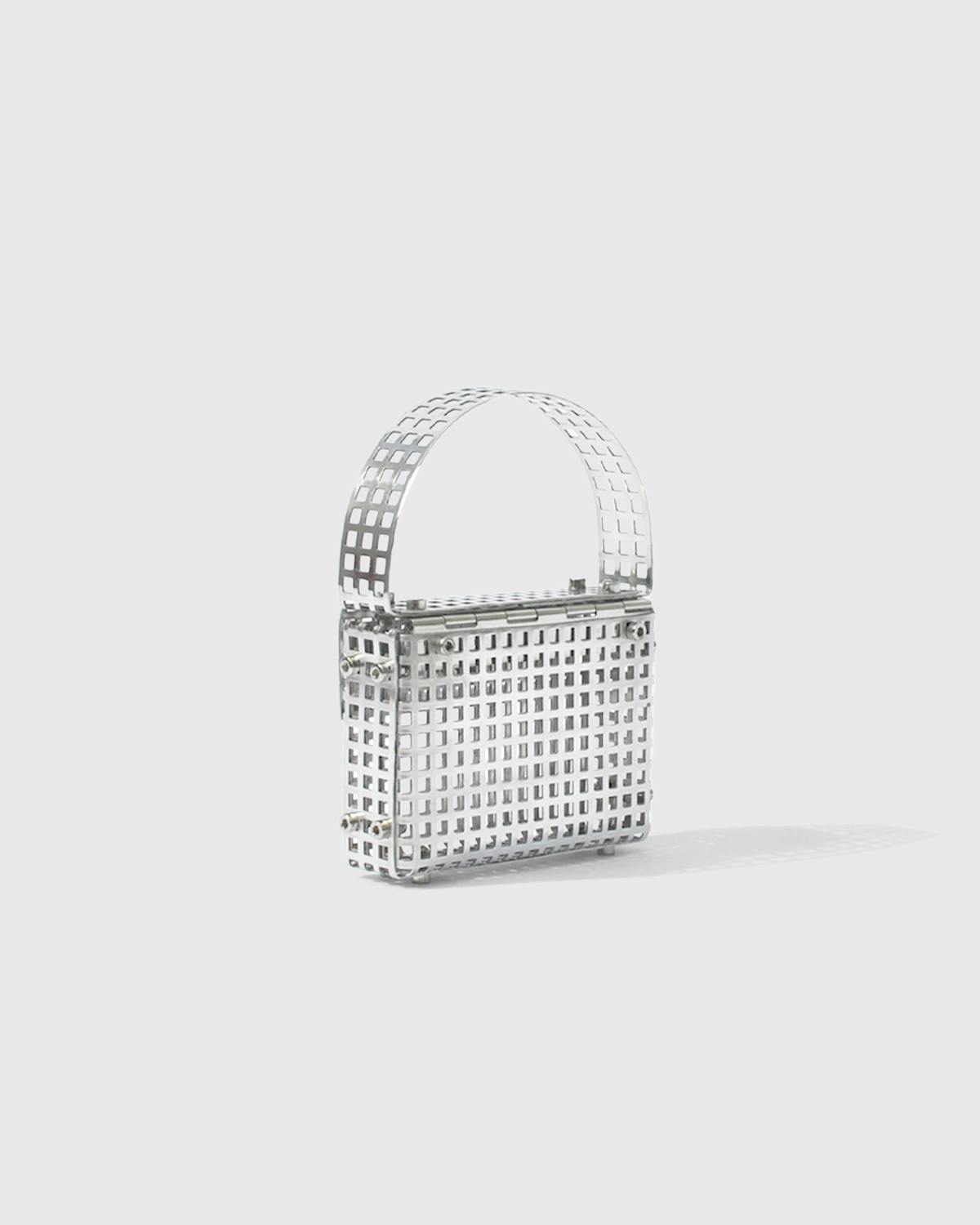 Hans TM – Mini Metal Bag - Shoulder Bags - Silver - Image 3