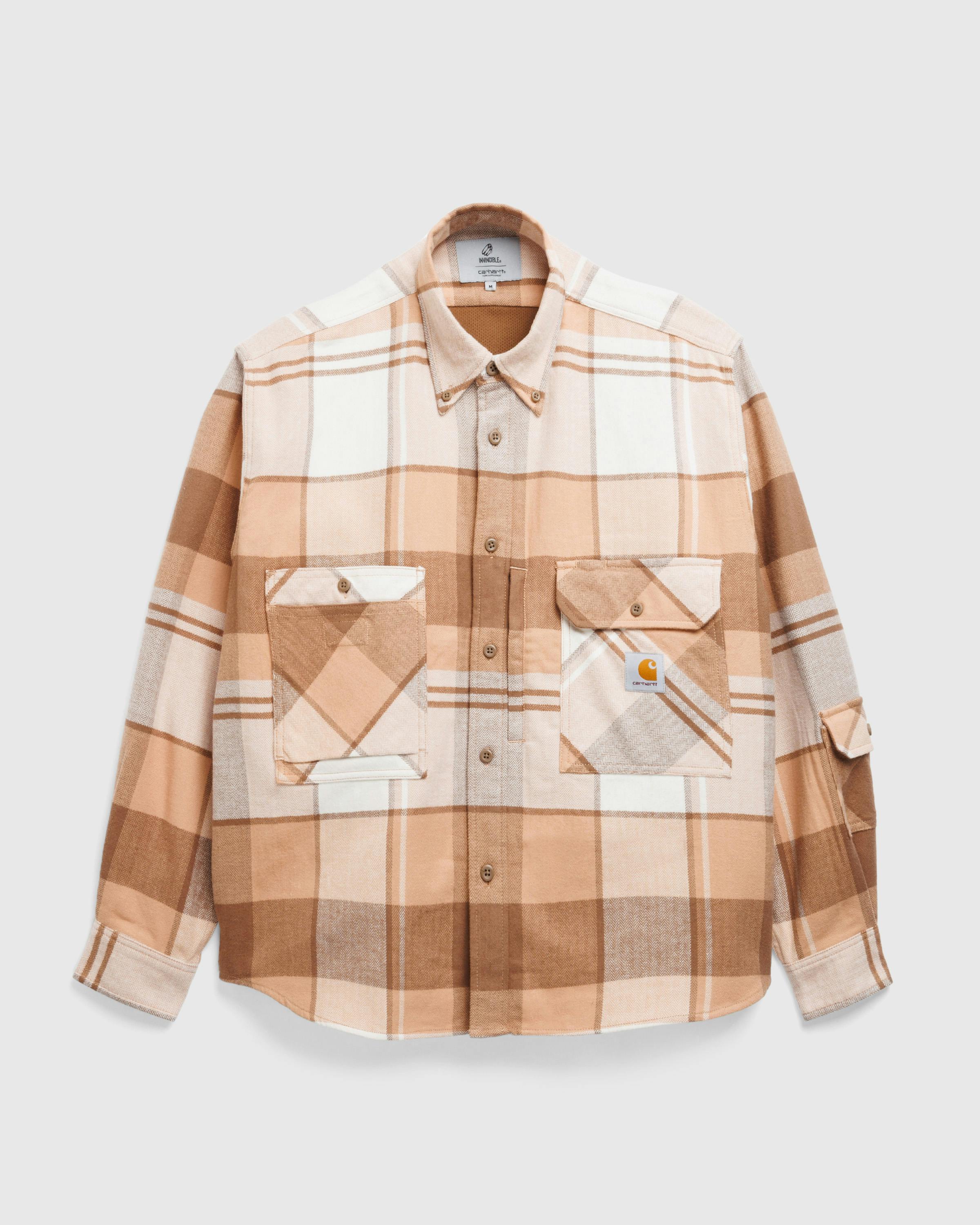 Carhartt WIP x Invincible – L/S Work Shirt Max - Longsleeves - Brown - Image 1