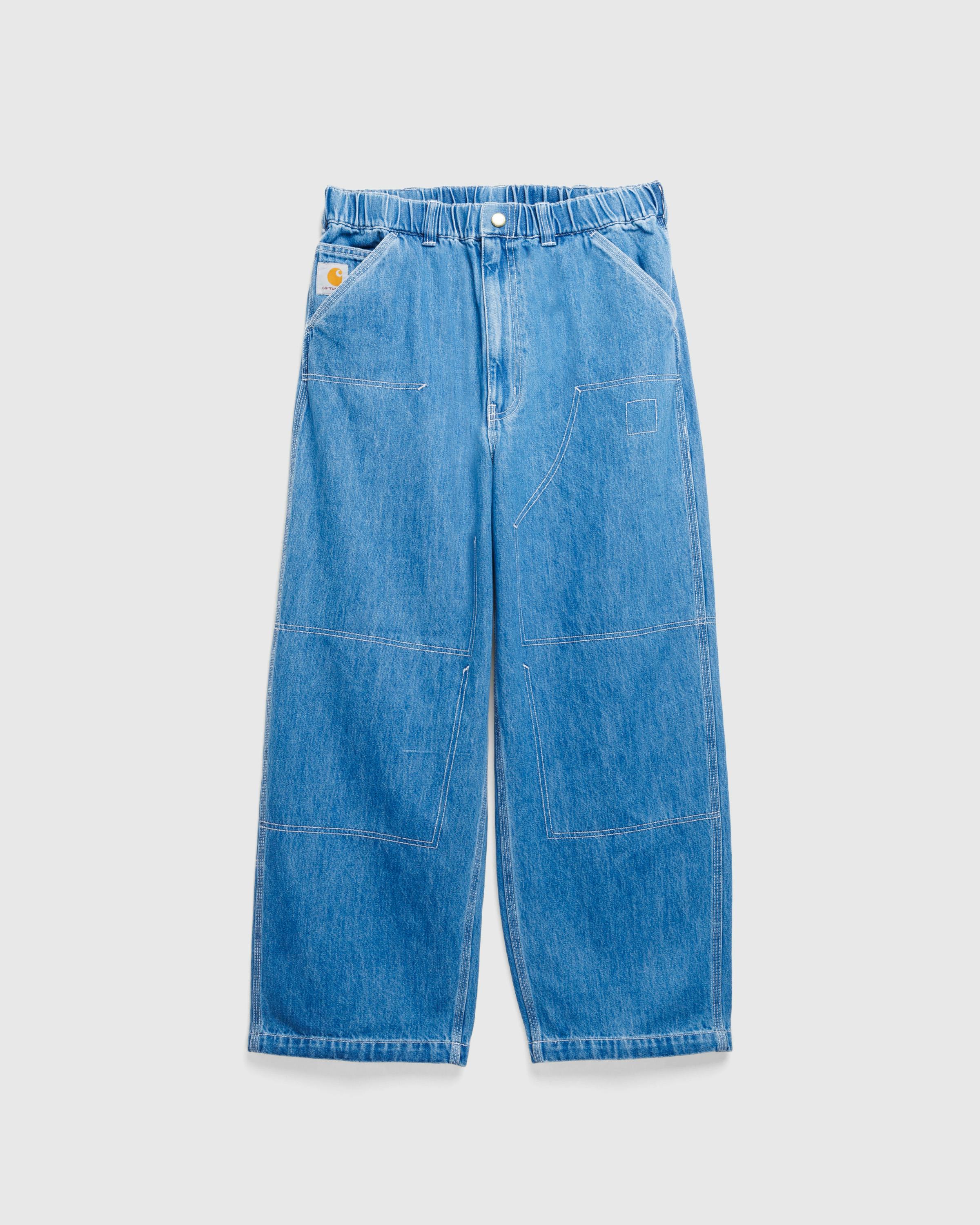 Carhartt WIP x Invincible – Removed Pocket Double Knee Pant - Work Pants - Blue - Image 1