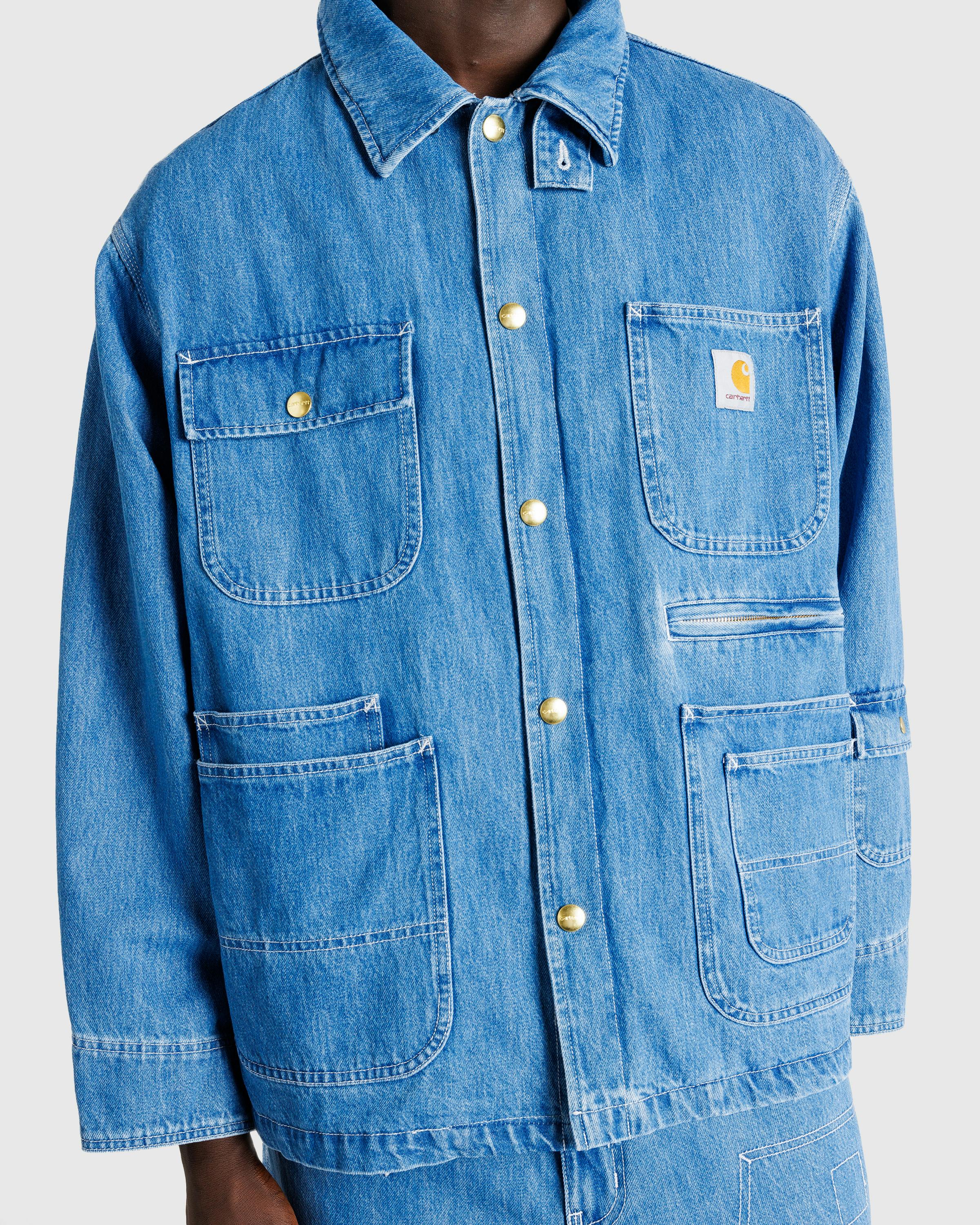 Carhartt WIP x Invincible – Denim Chore Coat Max - Denim Jackets - Blue - Image 8