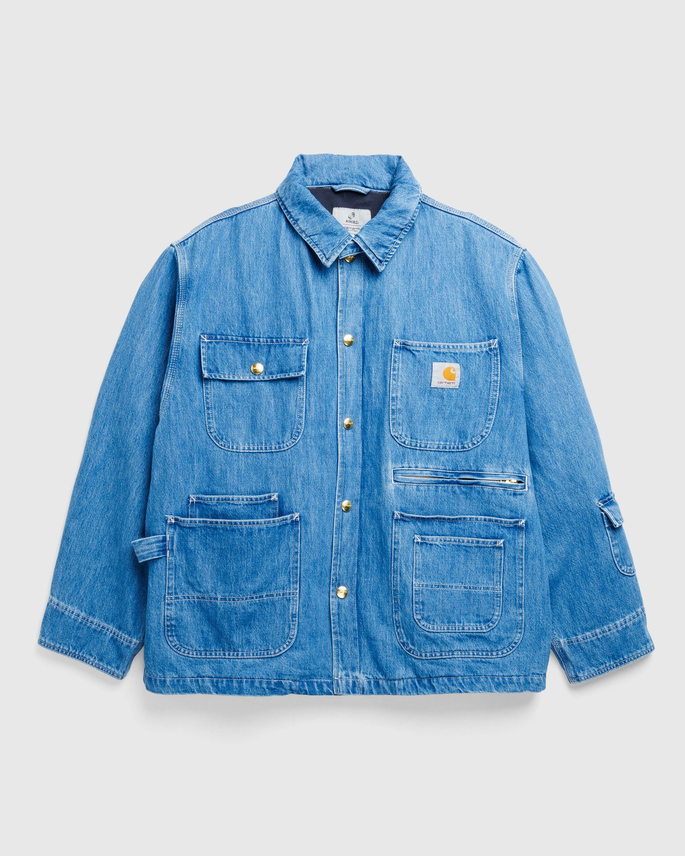 Carhartt WIP x Invincible – Denim Chore Coat Max - Denim Jackets - Blue - Image 1