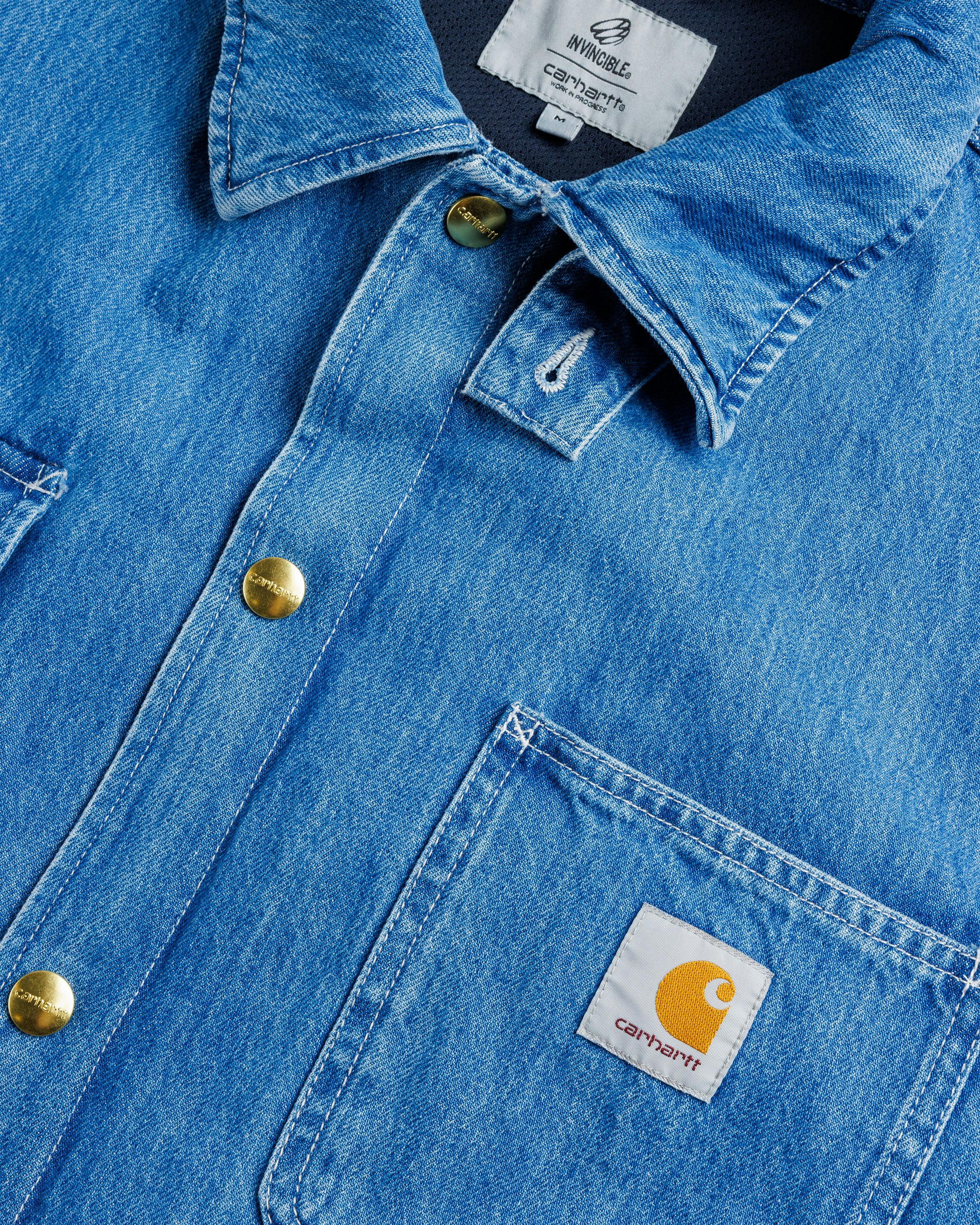 Carhartt WIP x Invincible – Denim Chore Coat Max - Denim Jackets - Blue - Image 9