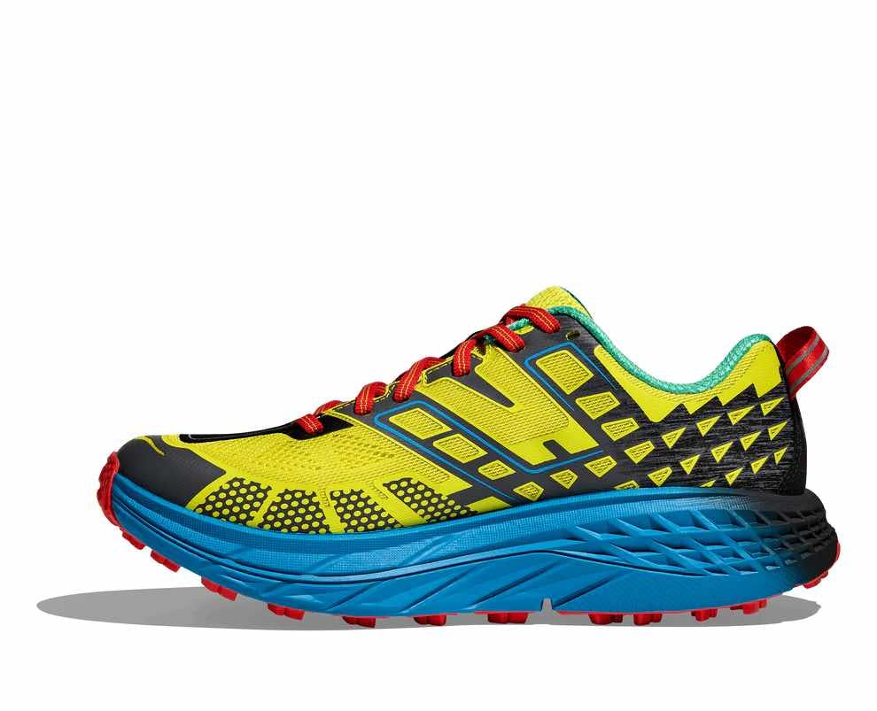 hoka speedgoat 2 sneaker 2025 in yellow and blue