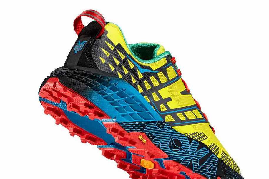 hoka speedgoat 2 sneaker 2025 in yellow and blue