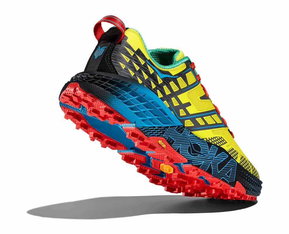 hoka speedgoat 2 sneaker 2025 in yellow and blue