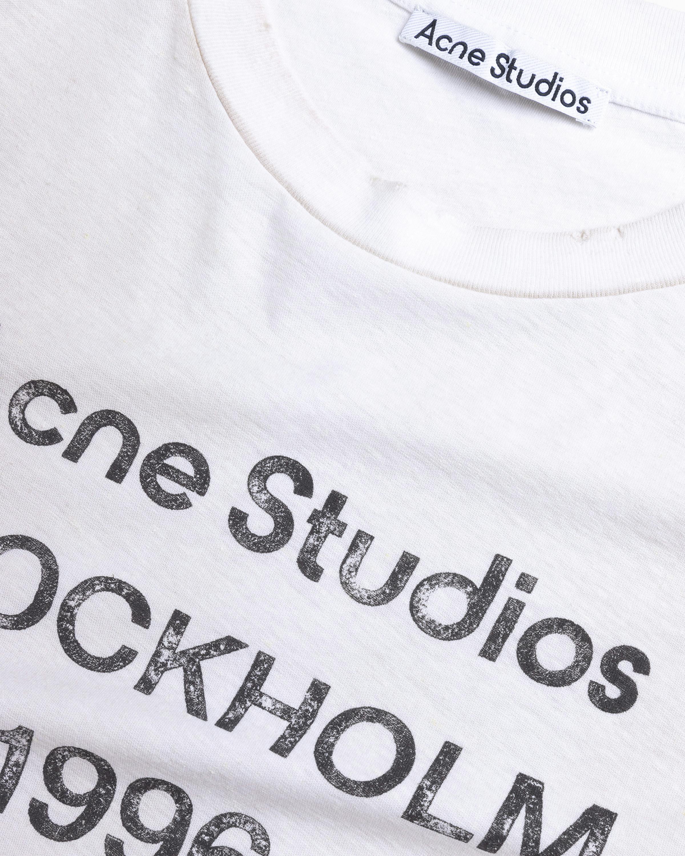 Acne Studios – Logo T-Shirt - Tees - White - Image 6