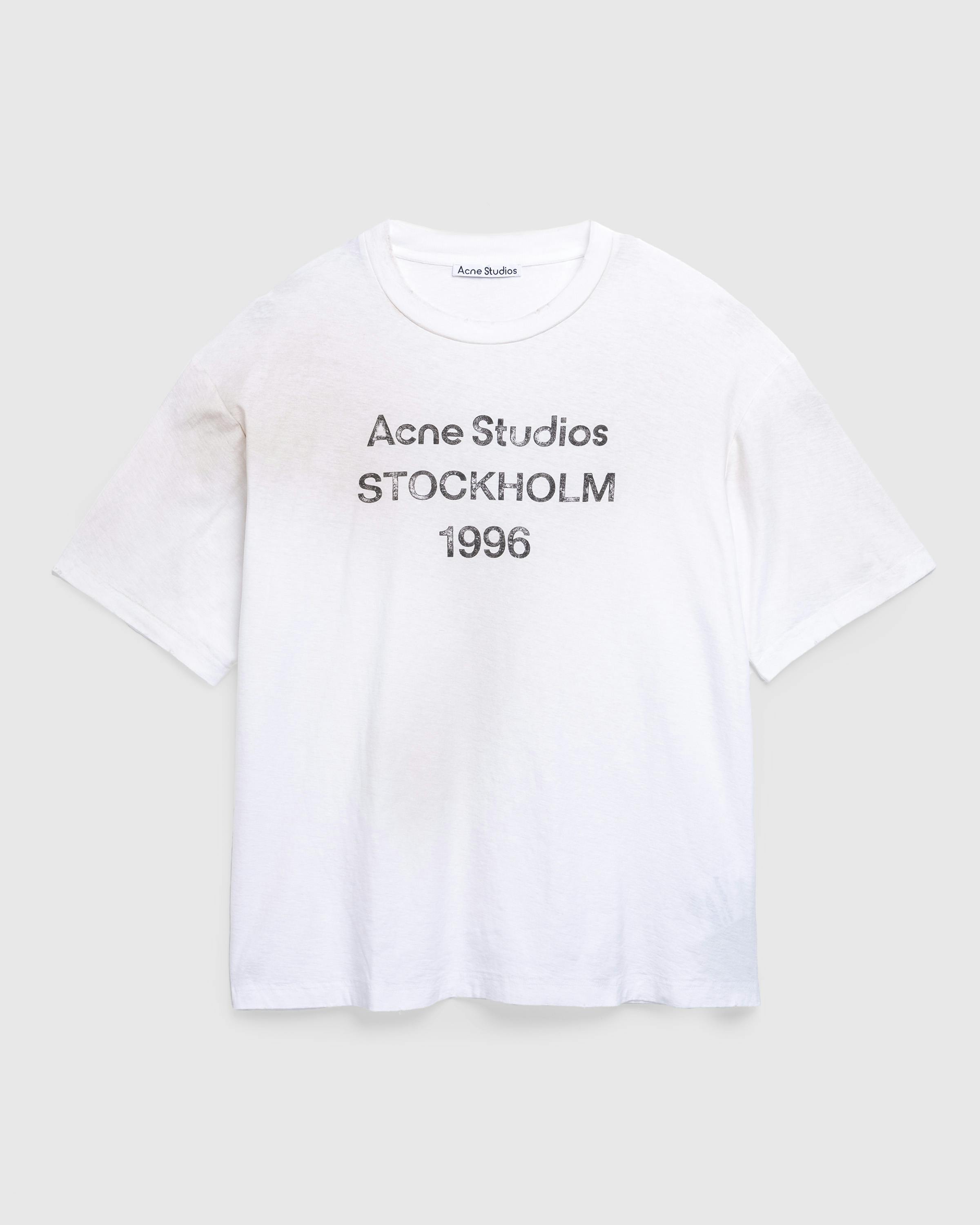 Acne Studios – Logo T-Shirt - Tees - White - Image 1