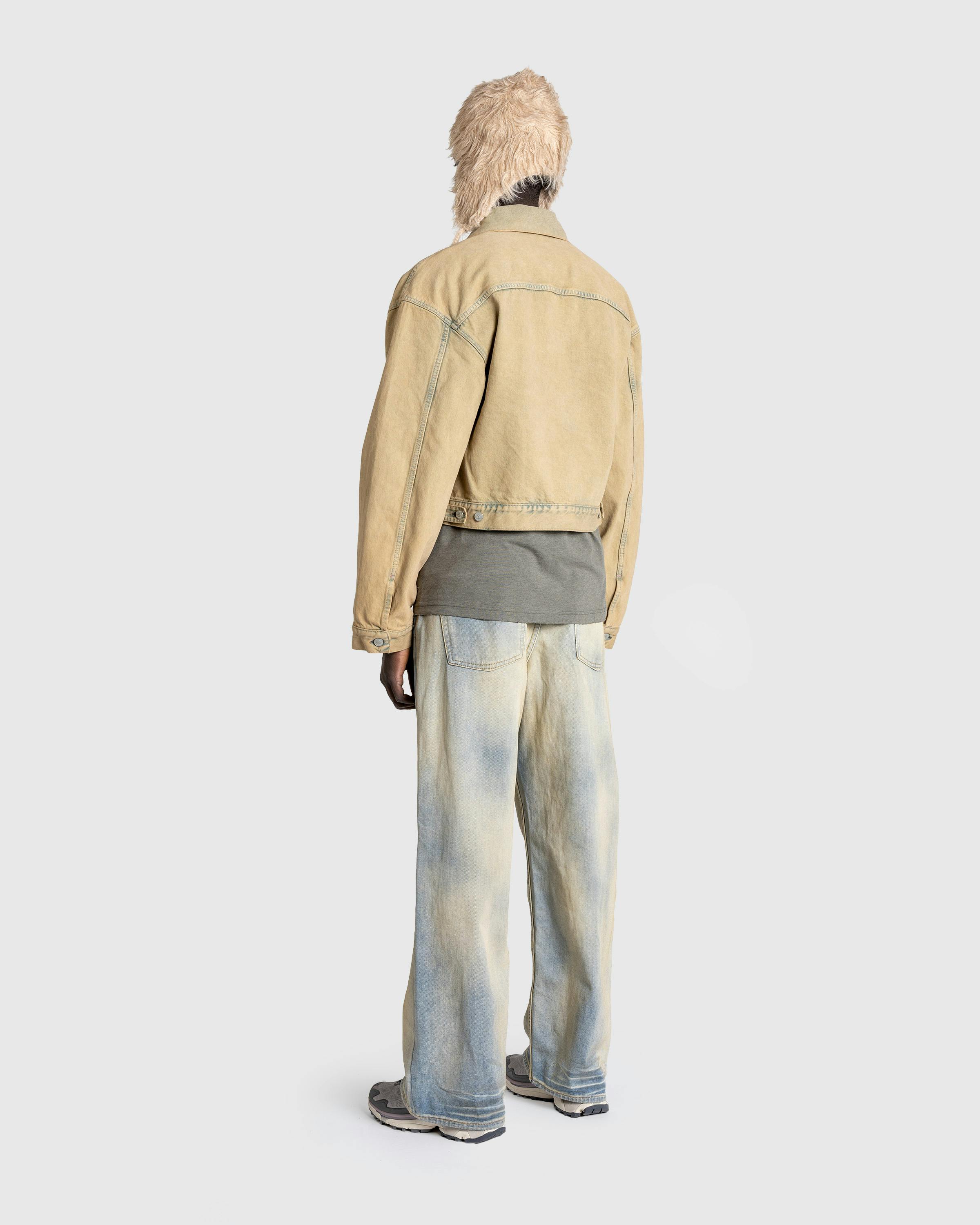 Acne Studios – Cropped Denim Jacket - Jackets - Beige - Image 4