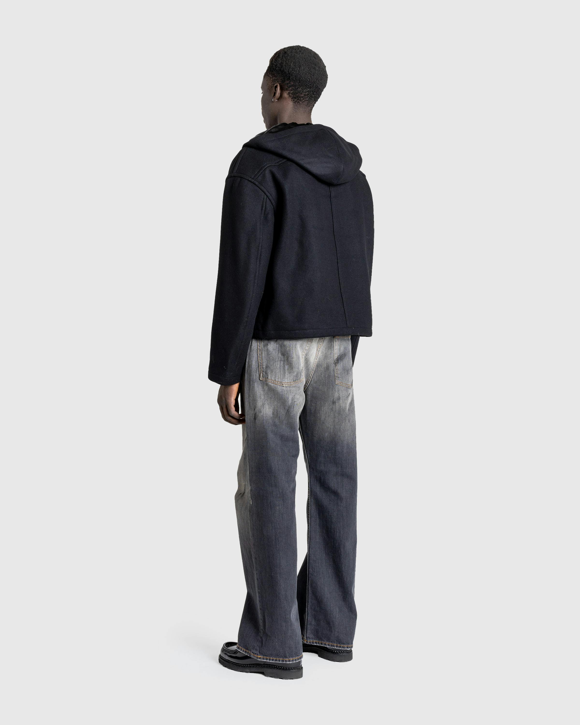 Acne Studios – Hooded Jacket Wool Blend - Jackets - Black - Image 4