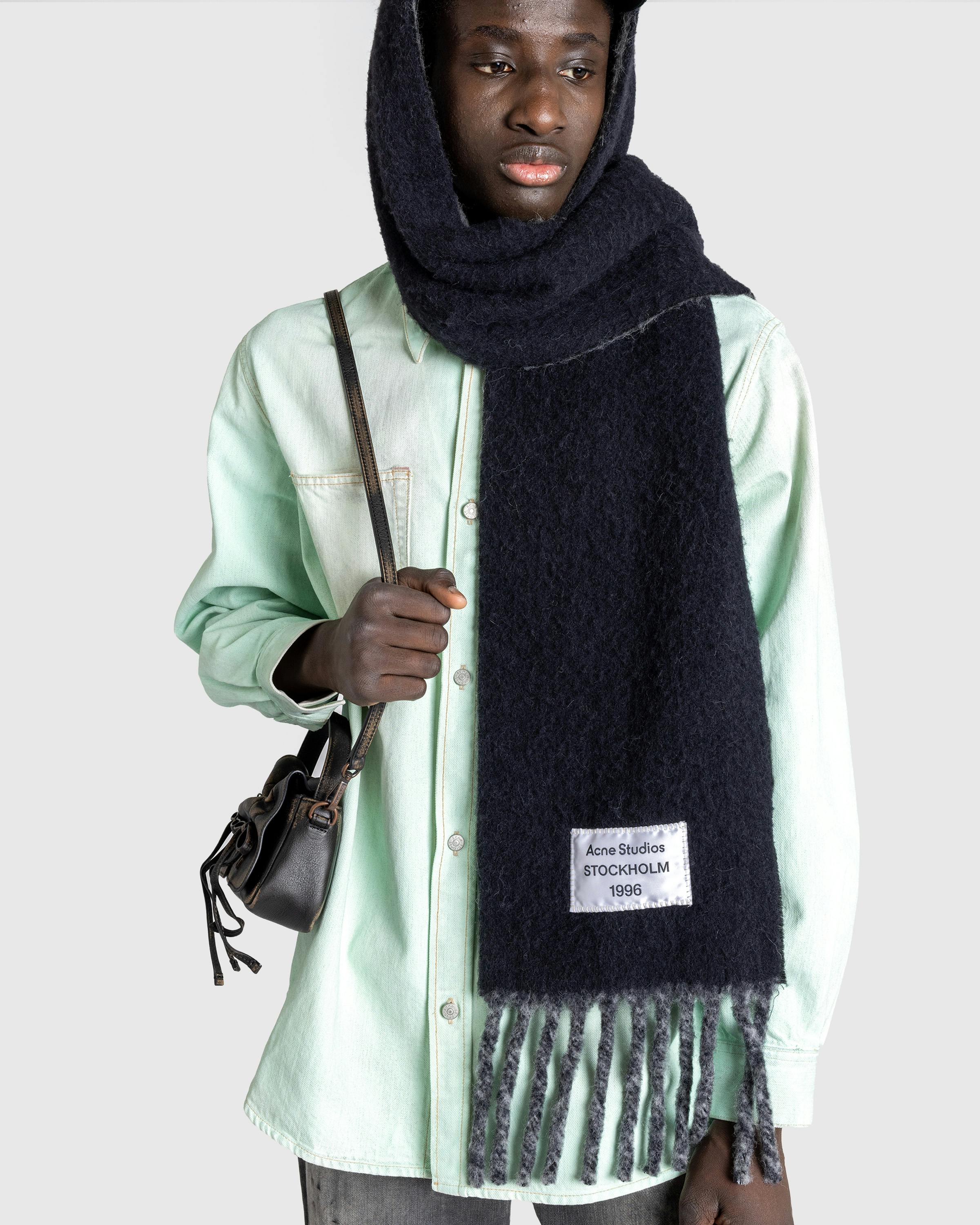 Acne Studios – Fringed Scarf - Knits - Black - Image 2