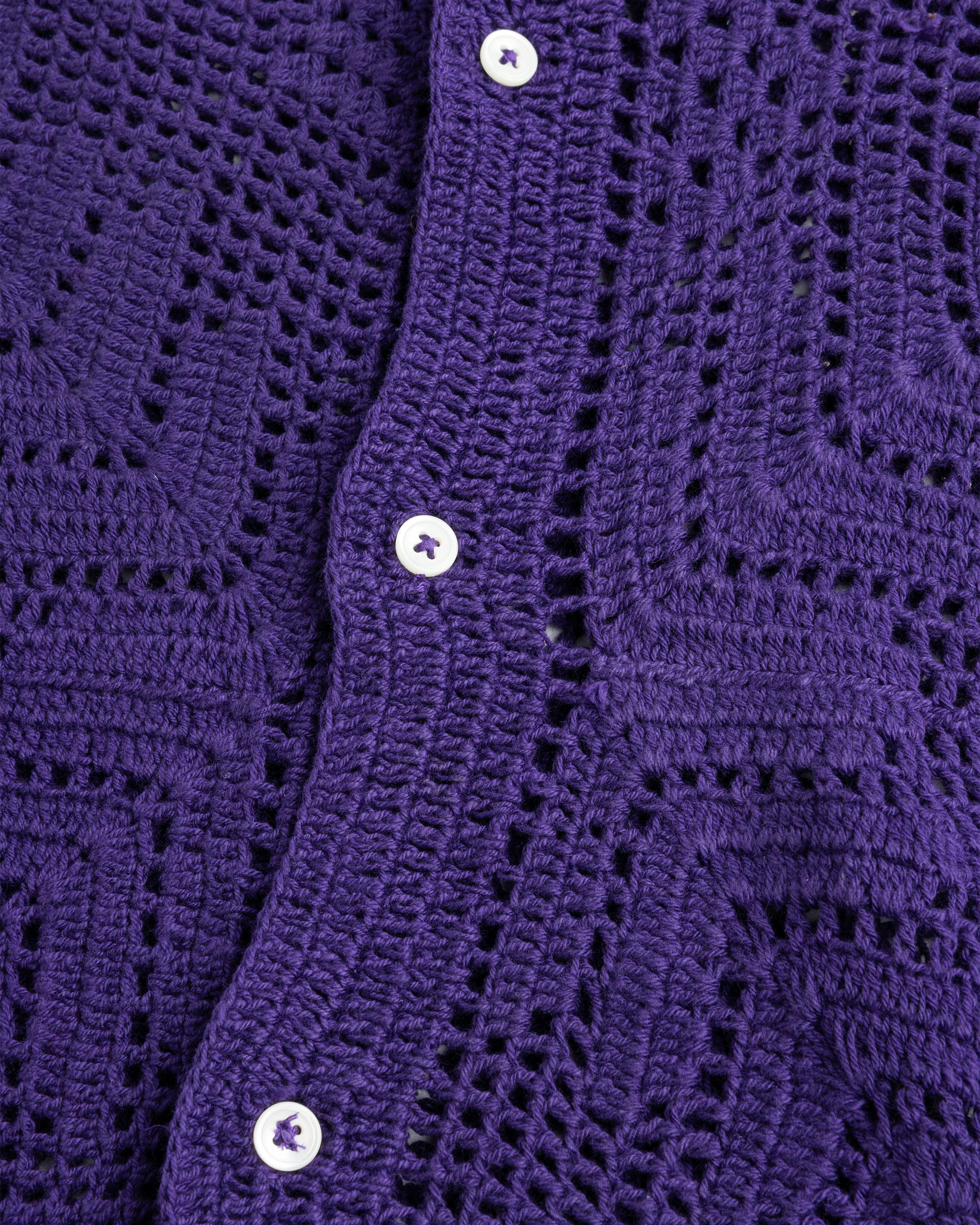 Bode – Crochet Overshirt - Overshirt - Purple - Image 4