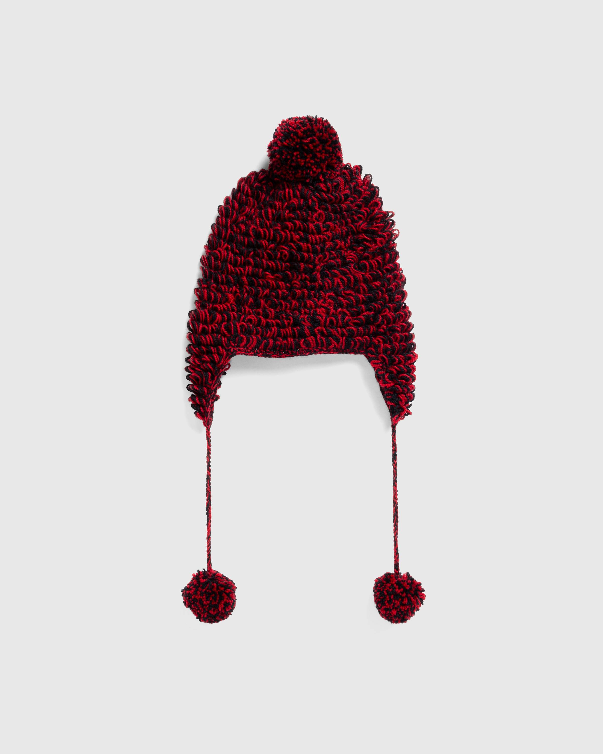 Bode – Loopy Tassel Hat - Structured Hats - Red - Image 1