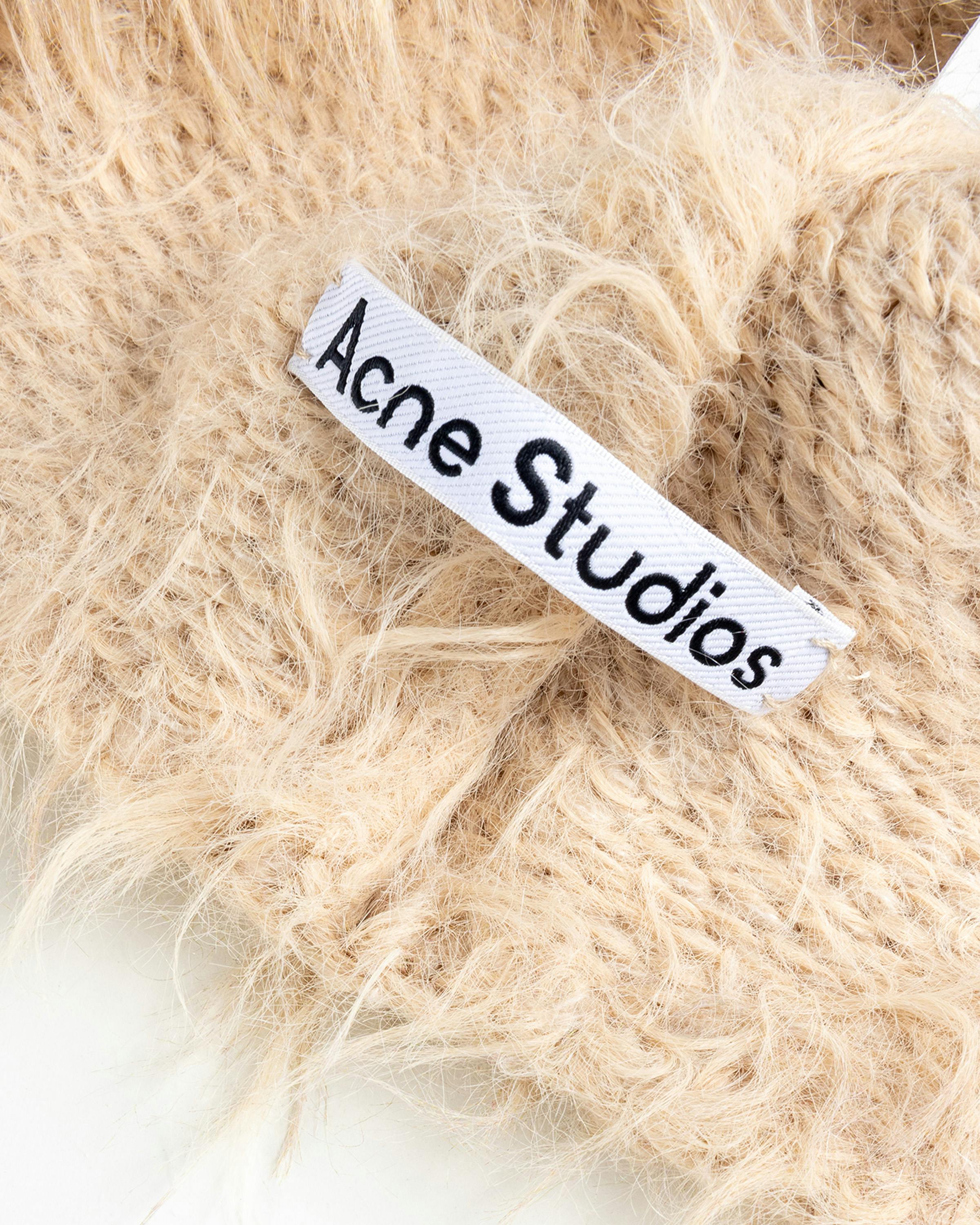 Acne Studios – Fluffy Hat - Beanies - Beige - Image 5