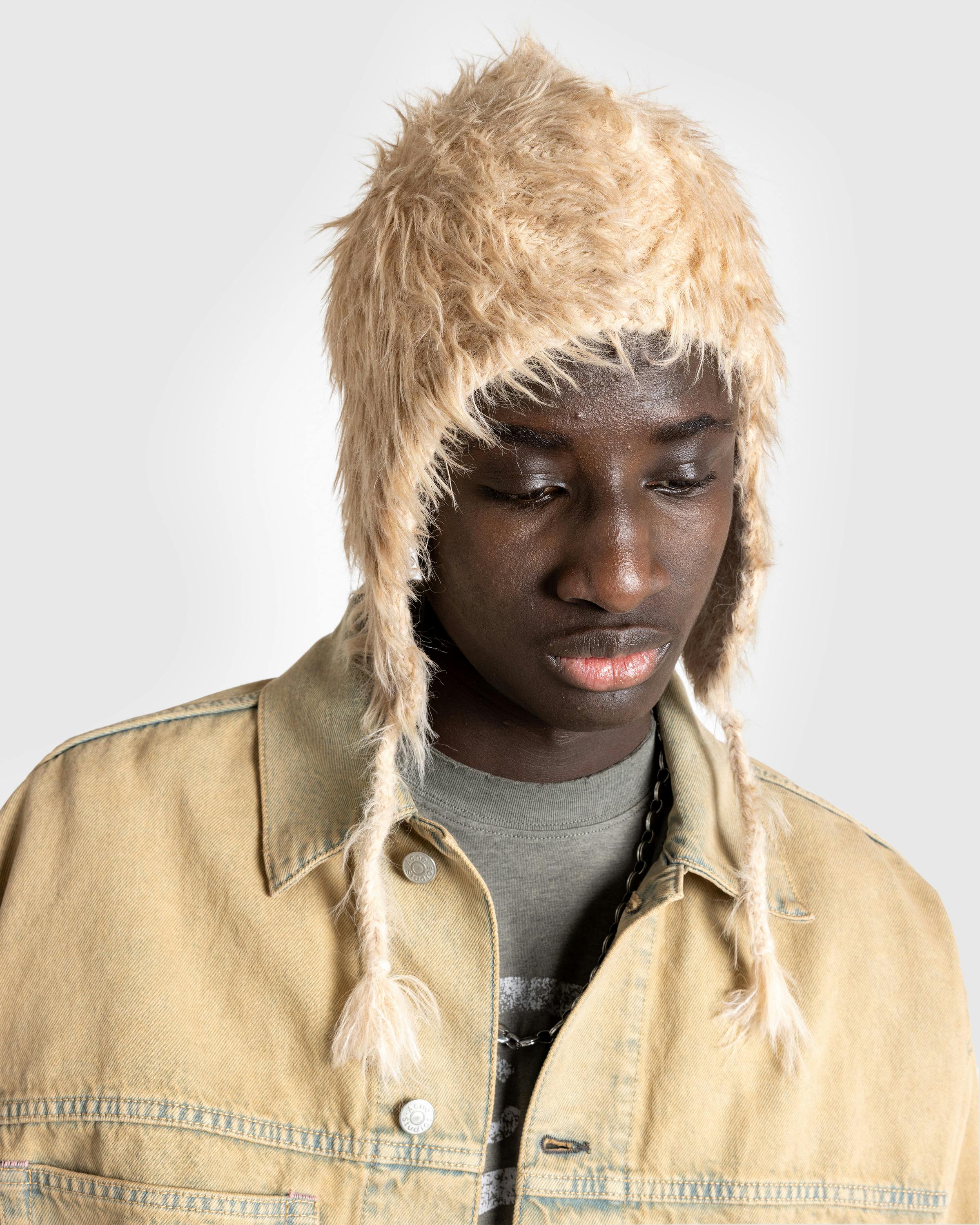 Acne Studios – Fluffy Hat - Beanies - Beige - Image 2