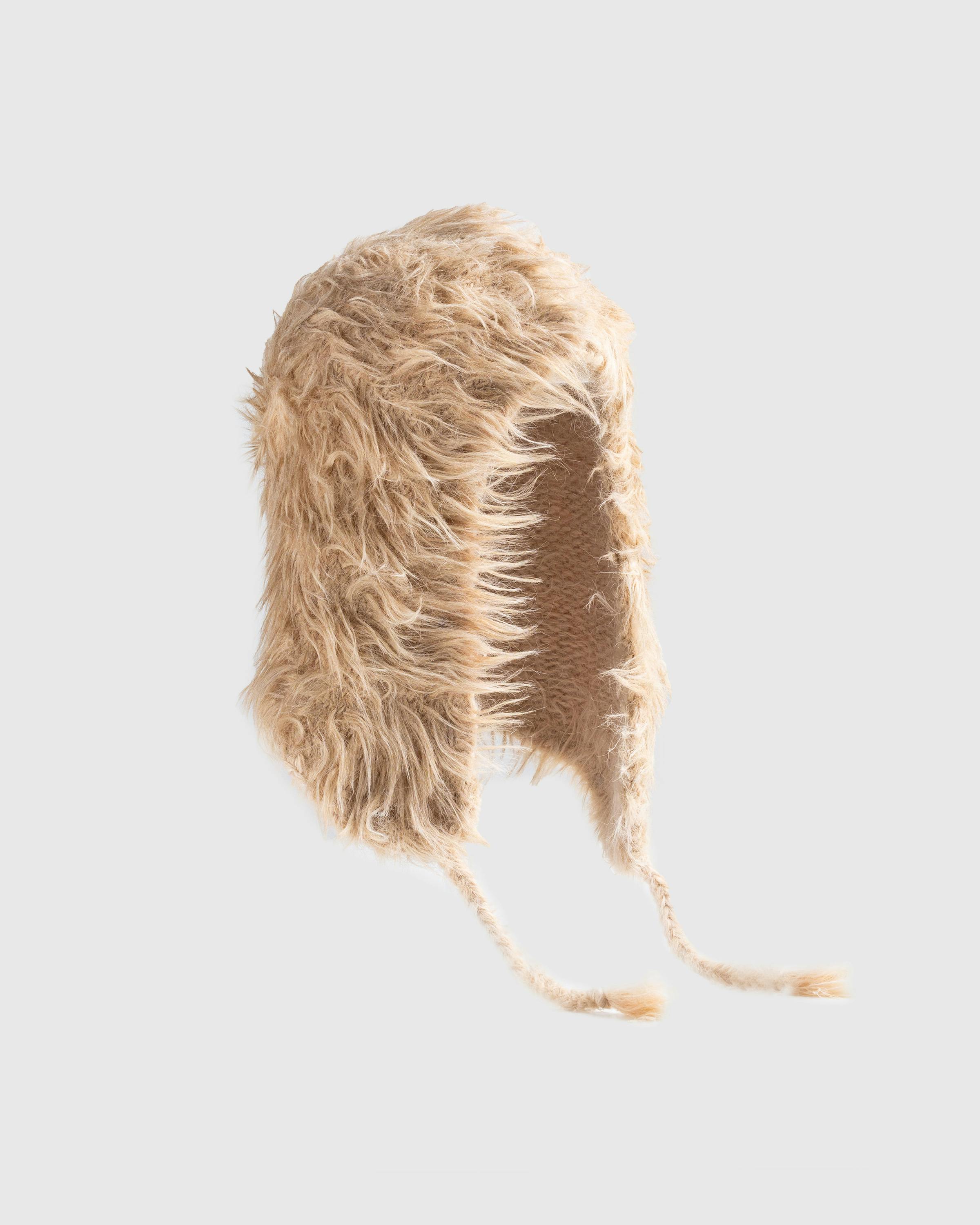 Acne Studios – Fluffy Hat - Beanies - Beige - Image 3