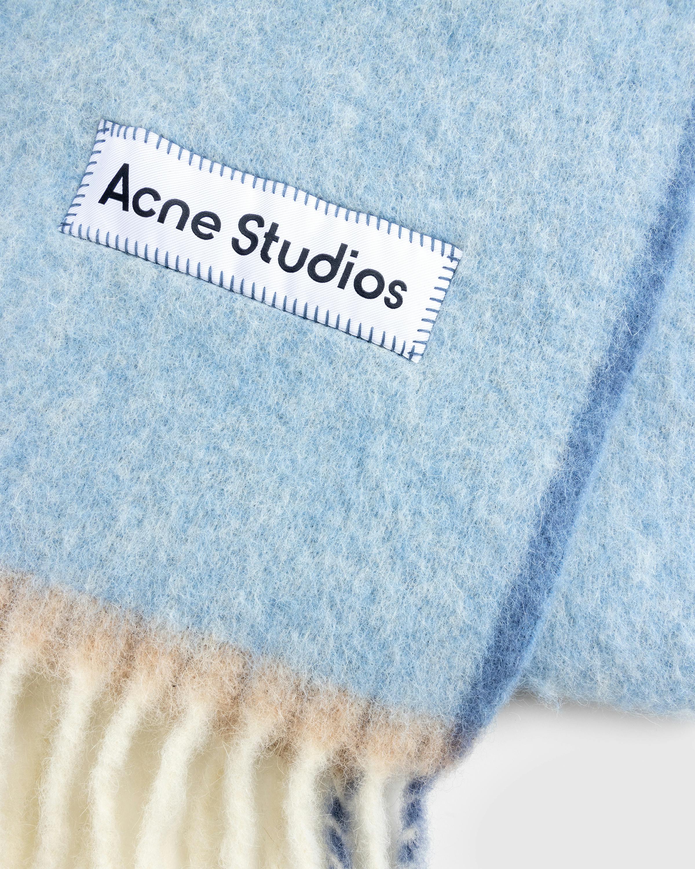 Acne Studios – Wool Mohair Scarf - Knits - Blue - Image 5