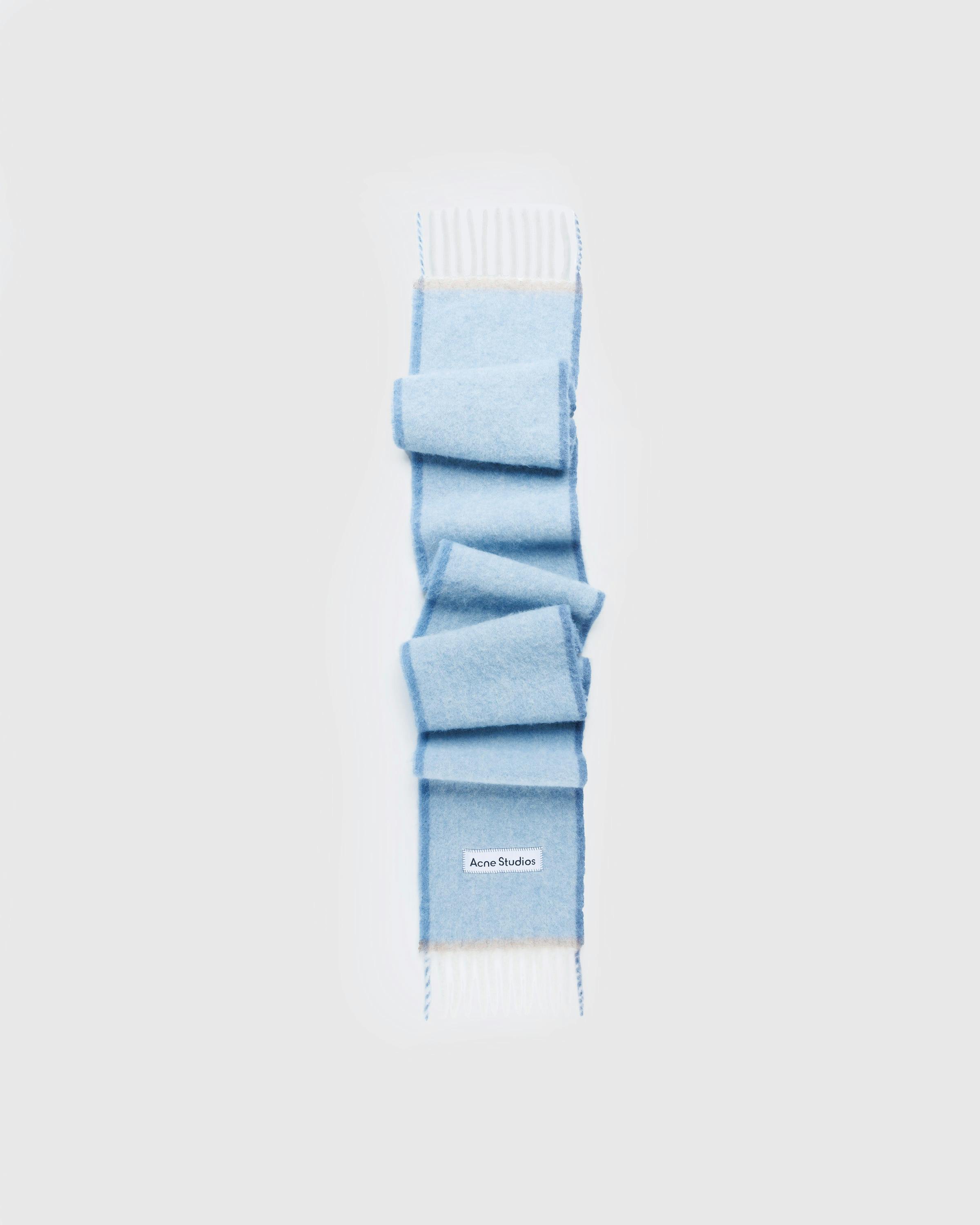 Acne Studios – Wool Mohair Scarf - Knits - Blue - Image 1