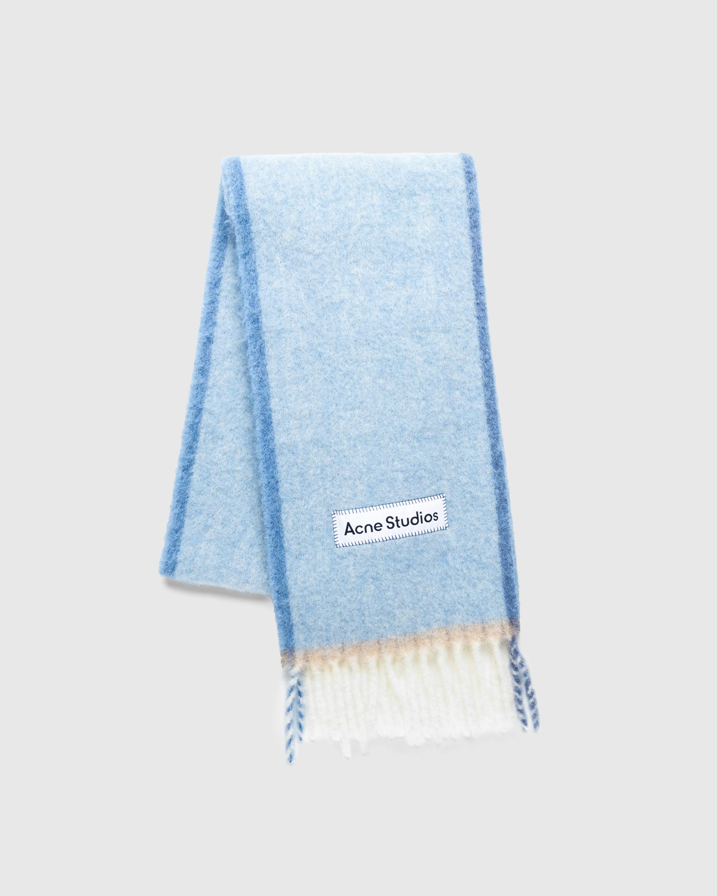 Acne Studios – Wool Mohair Scarf - Knits - Blue - Image 3