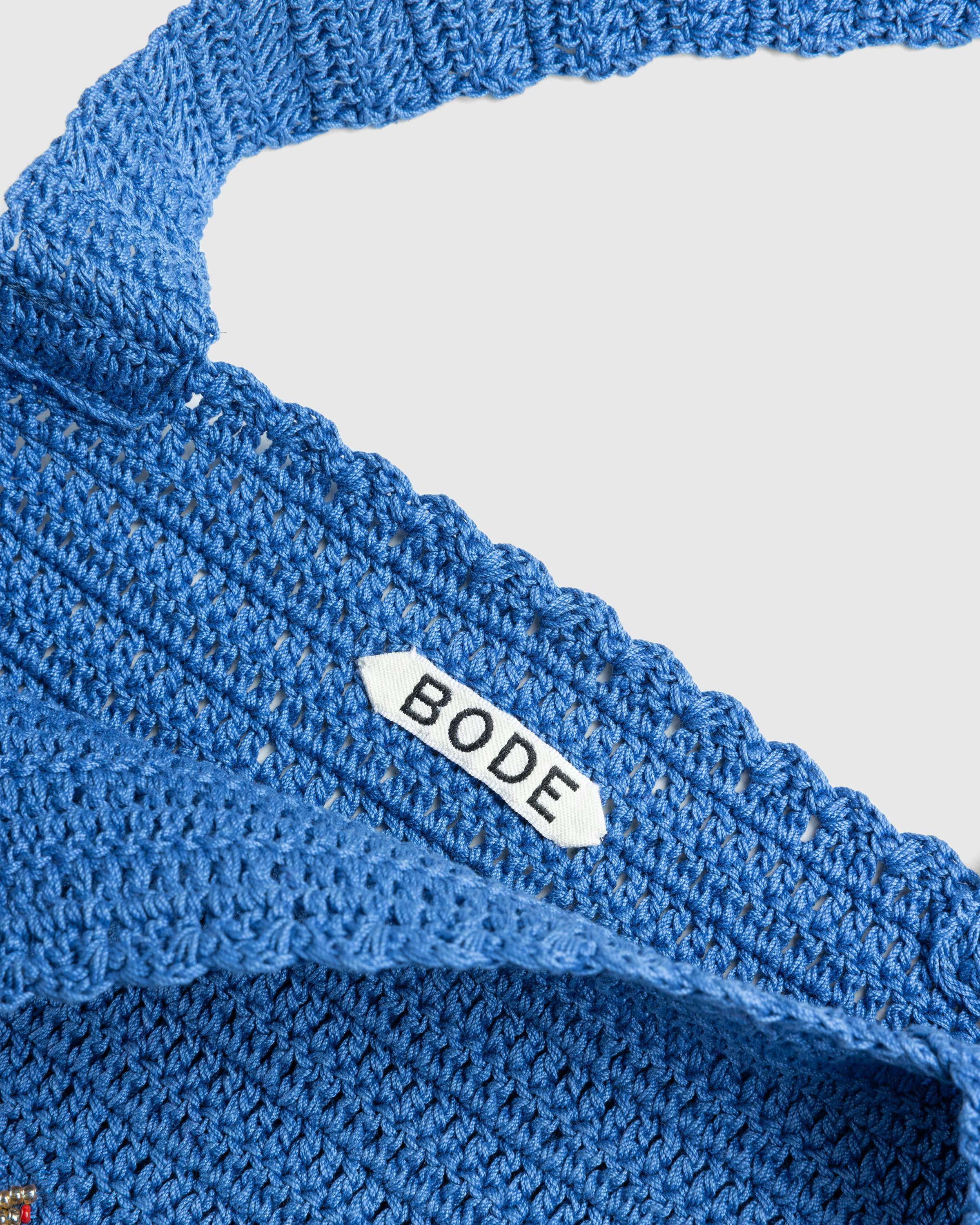 Bode – Laurel Crochet Tote - Tote Bags - Blue - Image 3