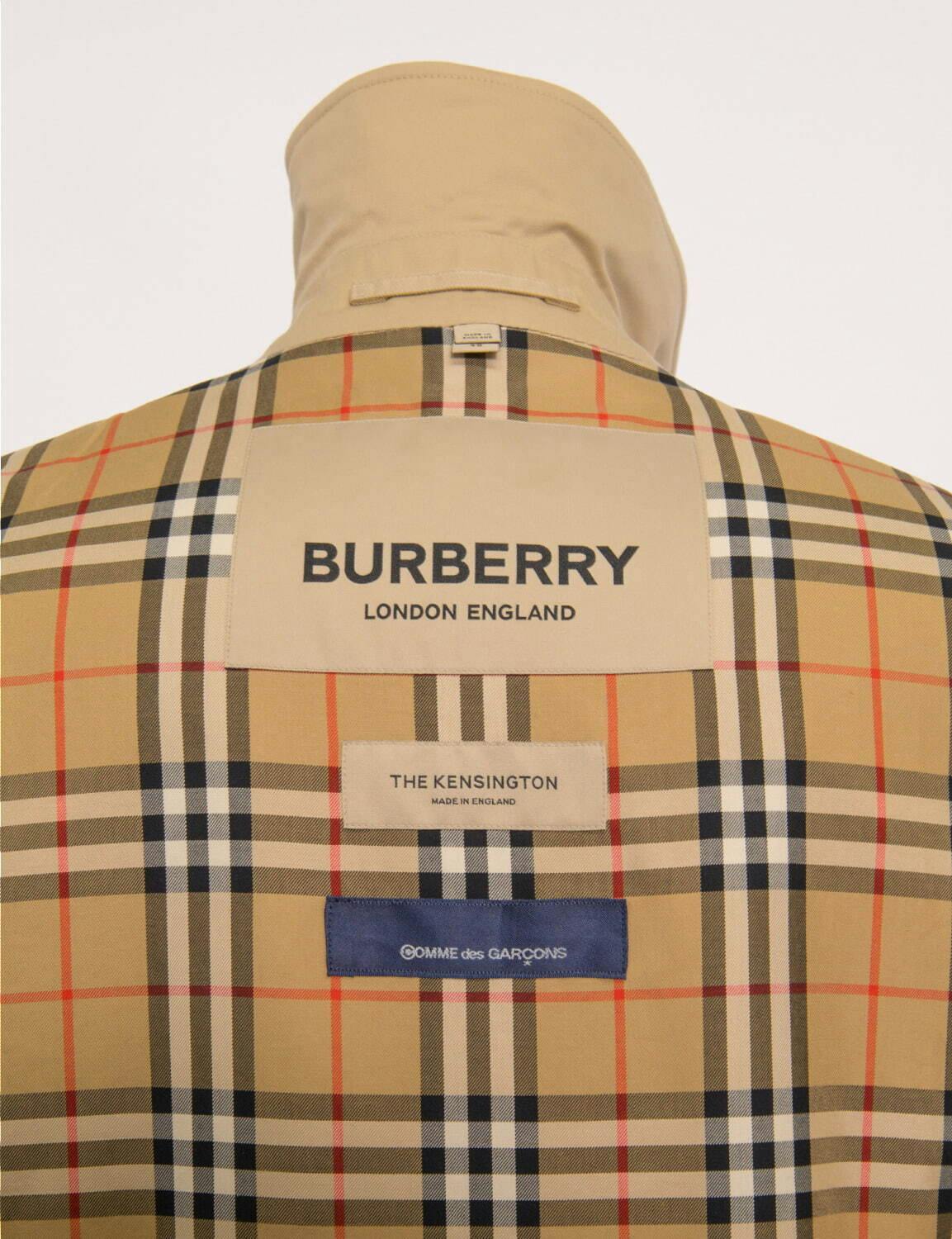 comme des garcons cdg burberry trench