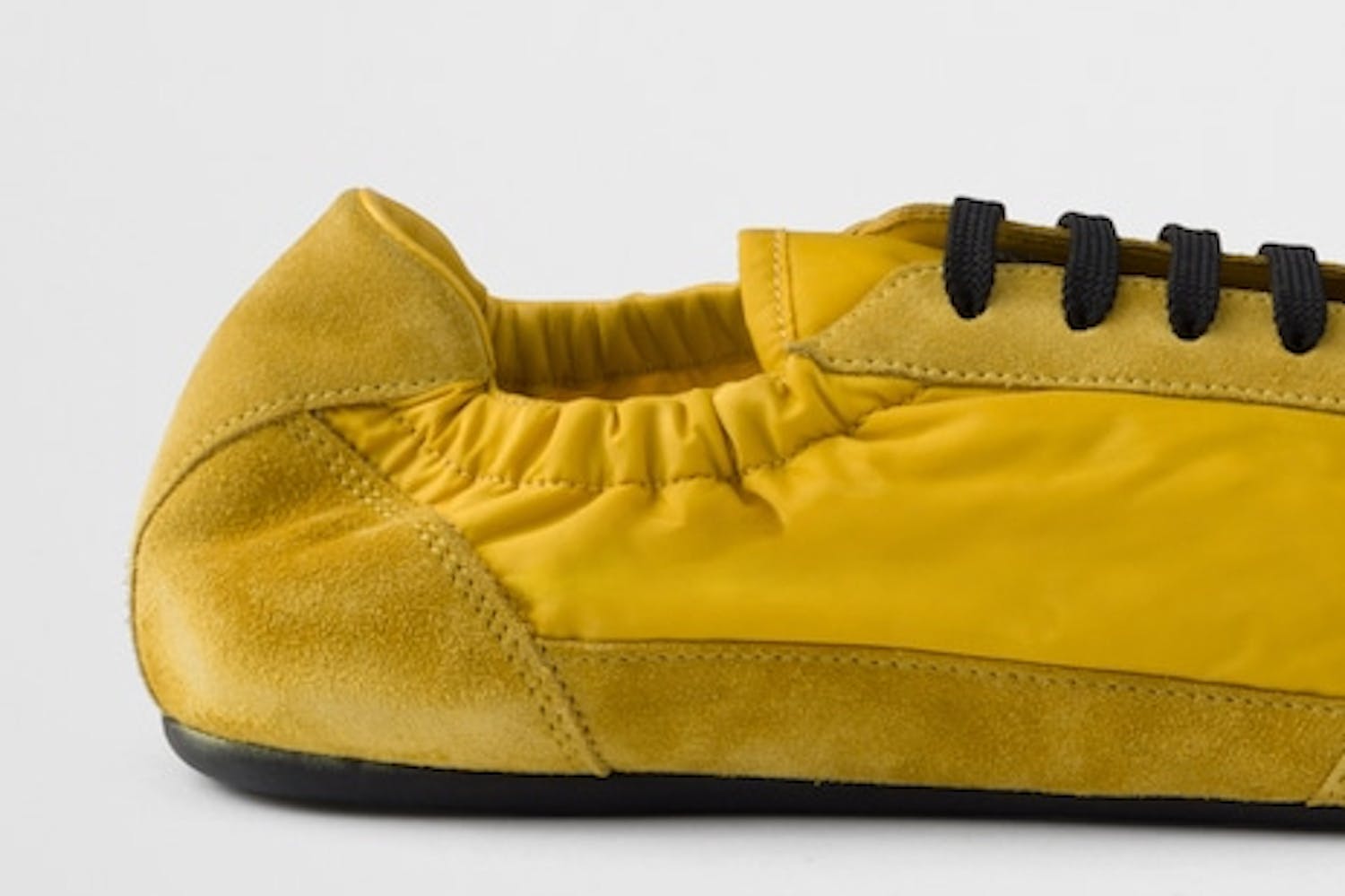 Yellow Prada Collapse sneaker