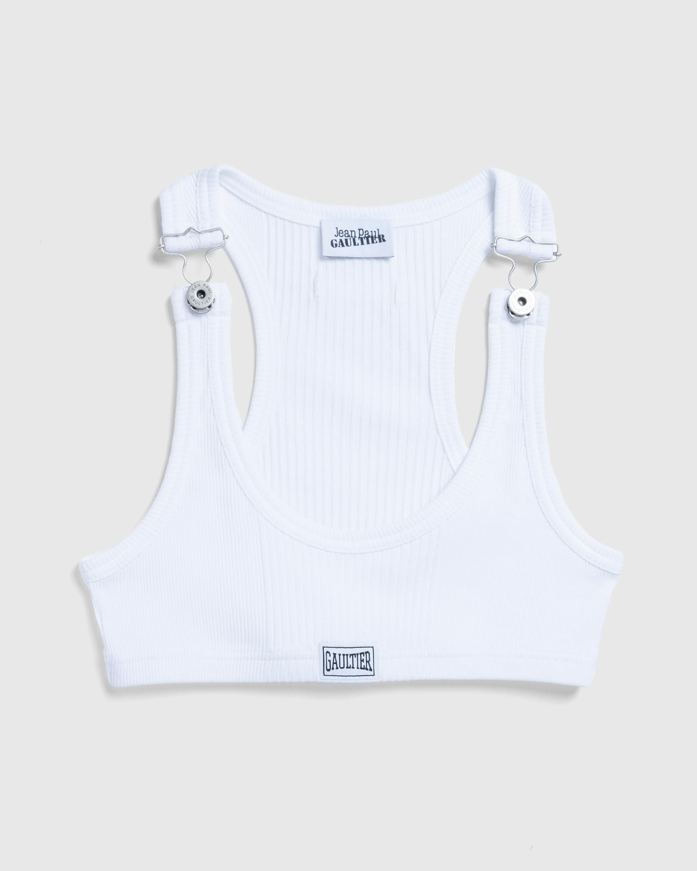 Jean Paul Gaultier – Cropped Tank Top - Tank Tops - White - Image 1