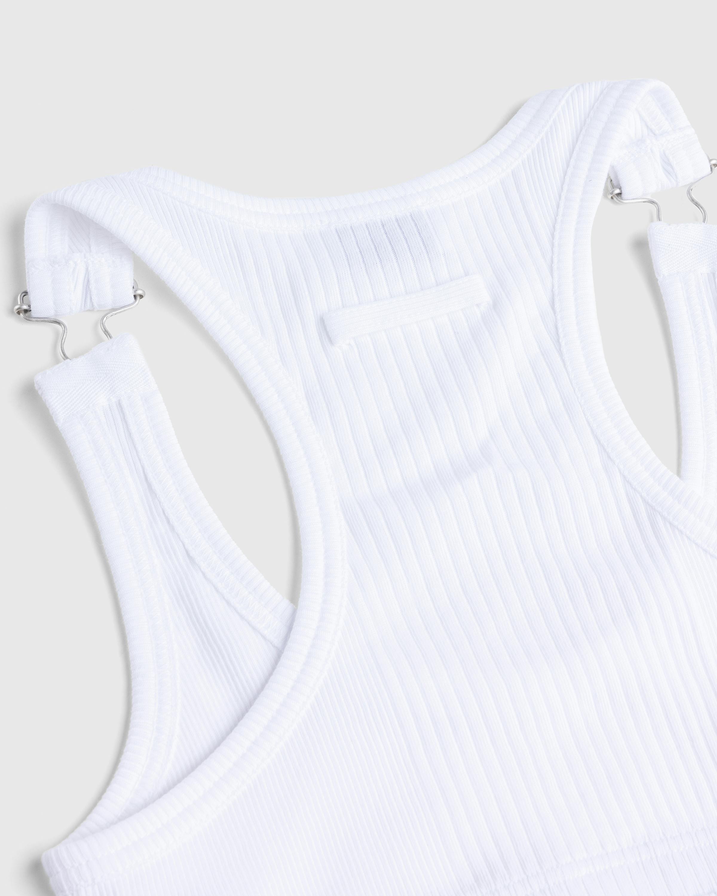 Jean Paul Gaultier – Cropped Tank Top - Tank Tops - White - Image 4