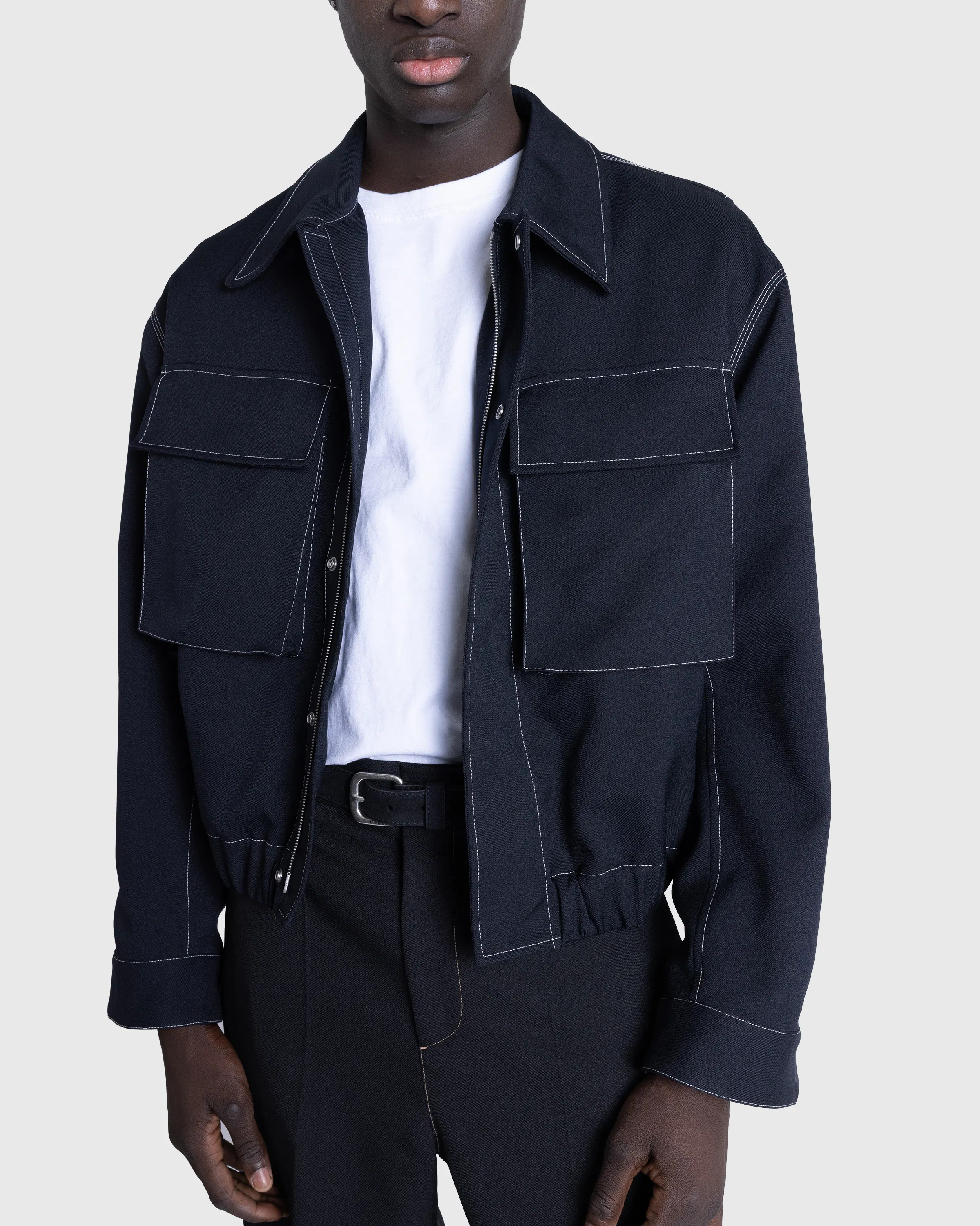 Jil Sander – Blouson 82 - Blouses - Blue - Image 5