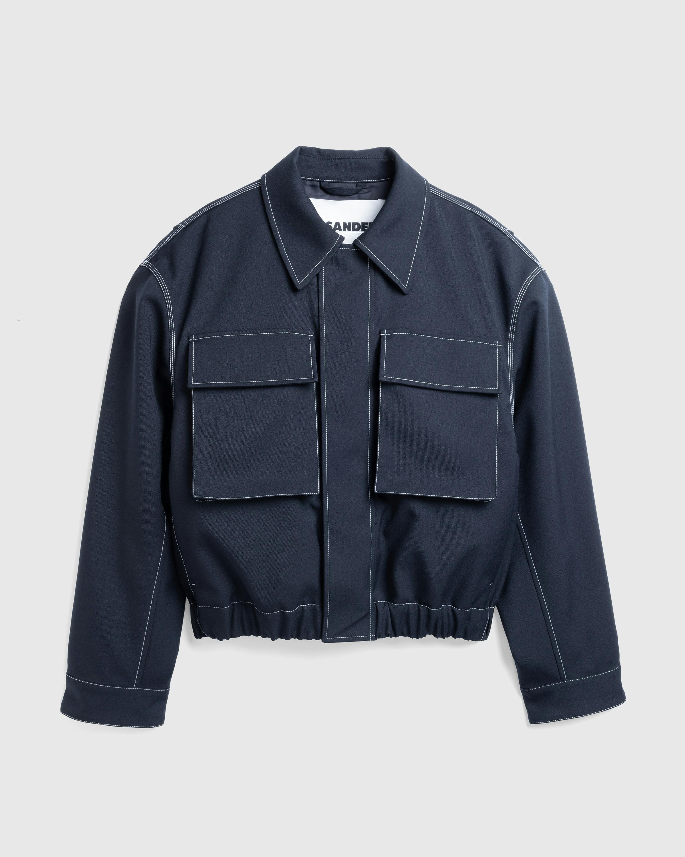 Jil Sander – Blouson 82 - Blouses - Blue - Image 1