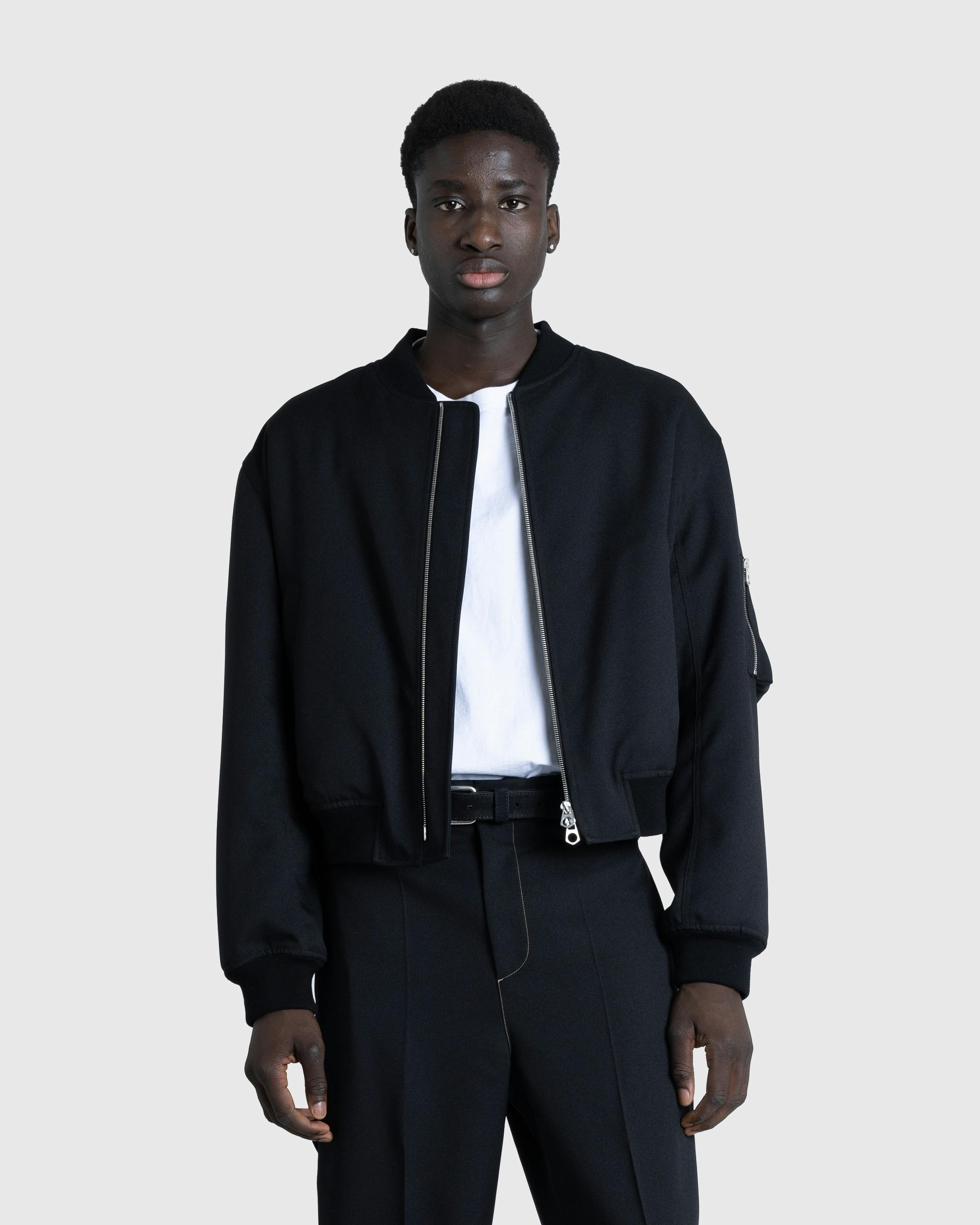 Jil Sander – Padded Bomber Jacket - Blouses - Black - Image 2