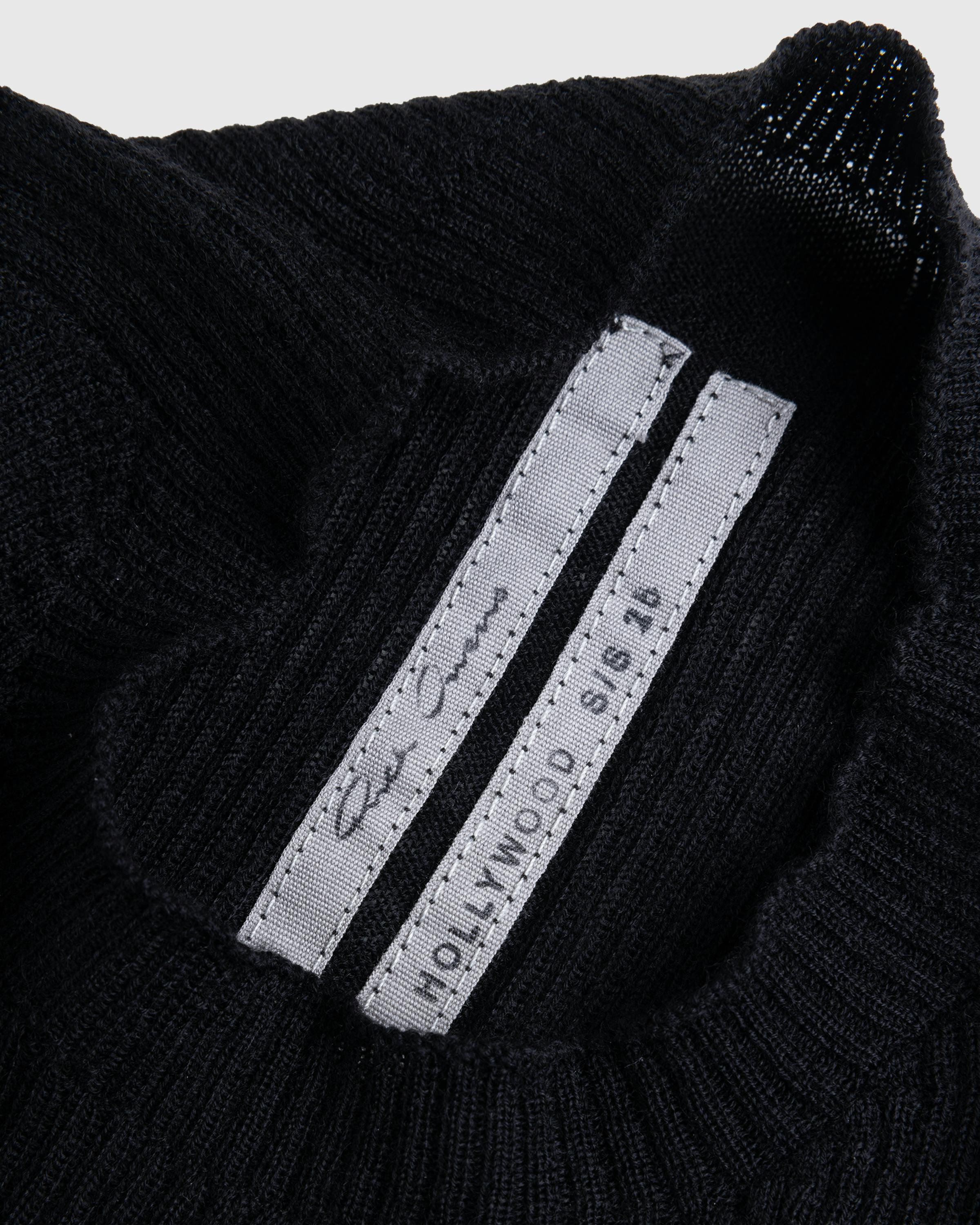 Rick Owens – Ribbed Round Neck Sweater - Crewnecks - Image 4