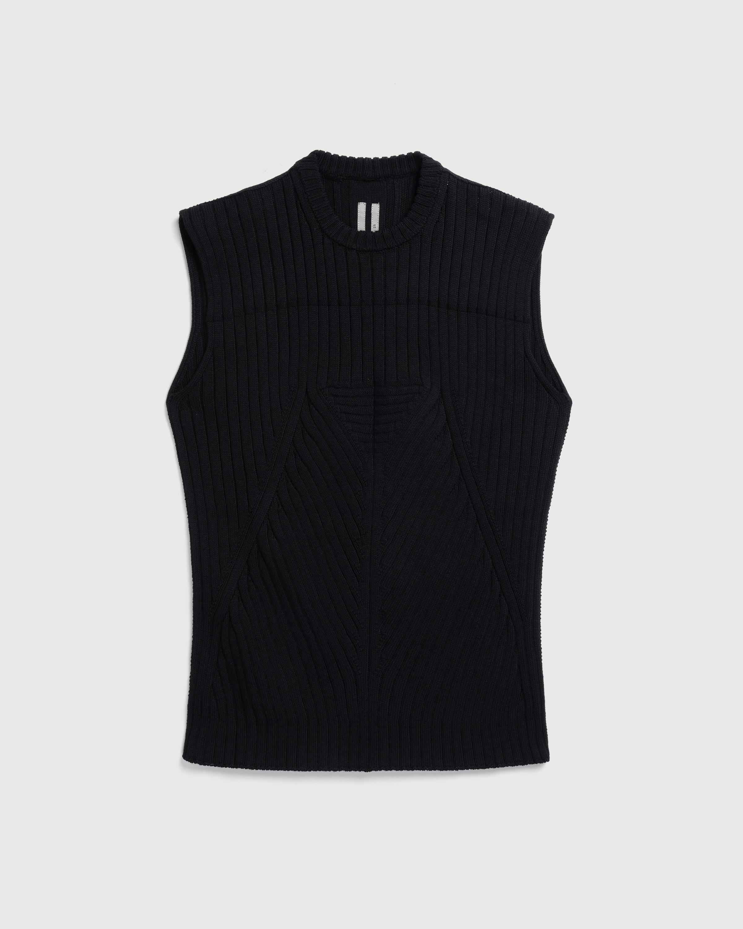 Rick Owens – Knit Top Vest Black - Gilets - Image 1