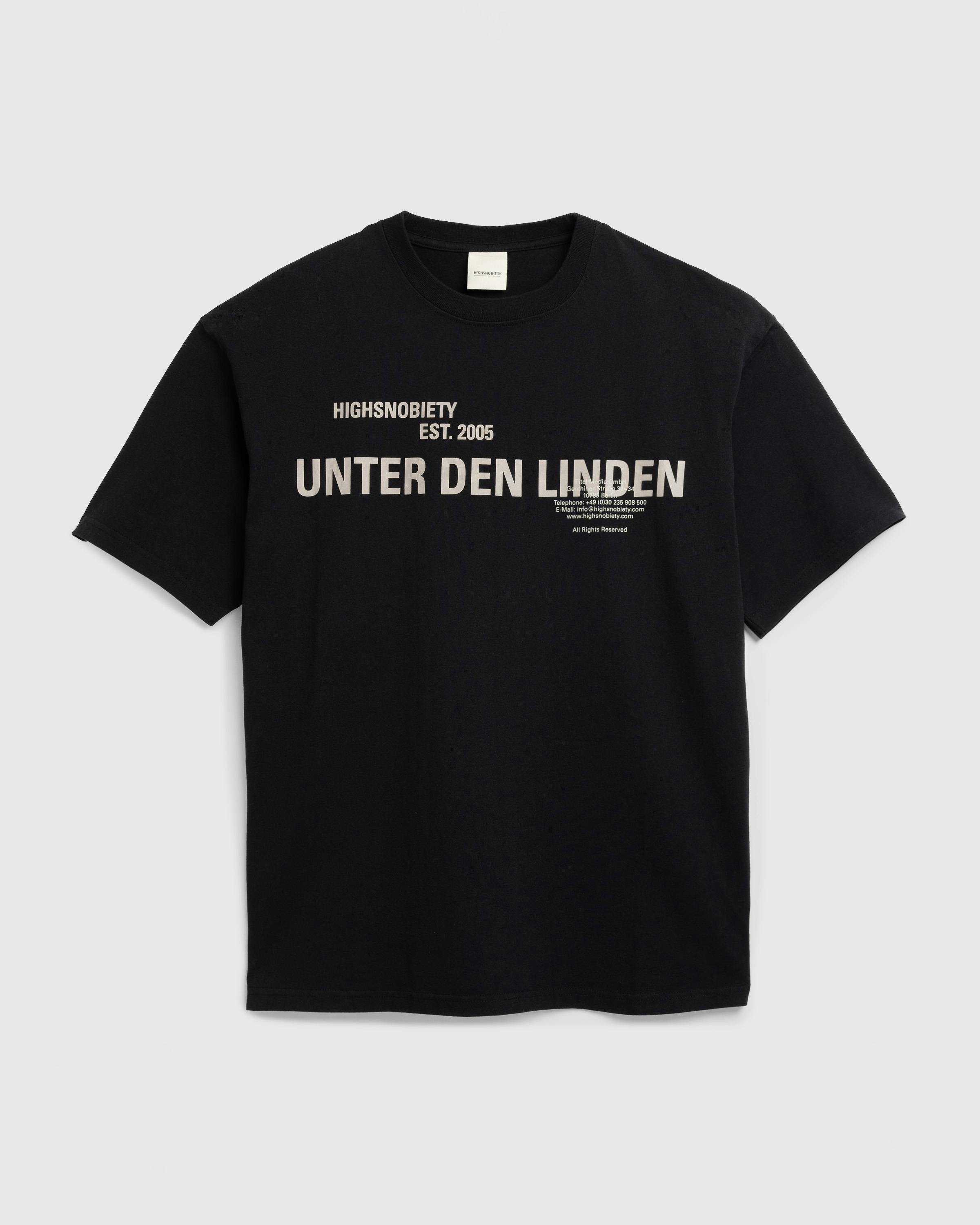 Highsnobiety – Berlin S/S T-Shirt - Tees - Black - Image 1